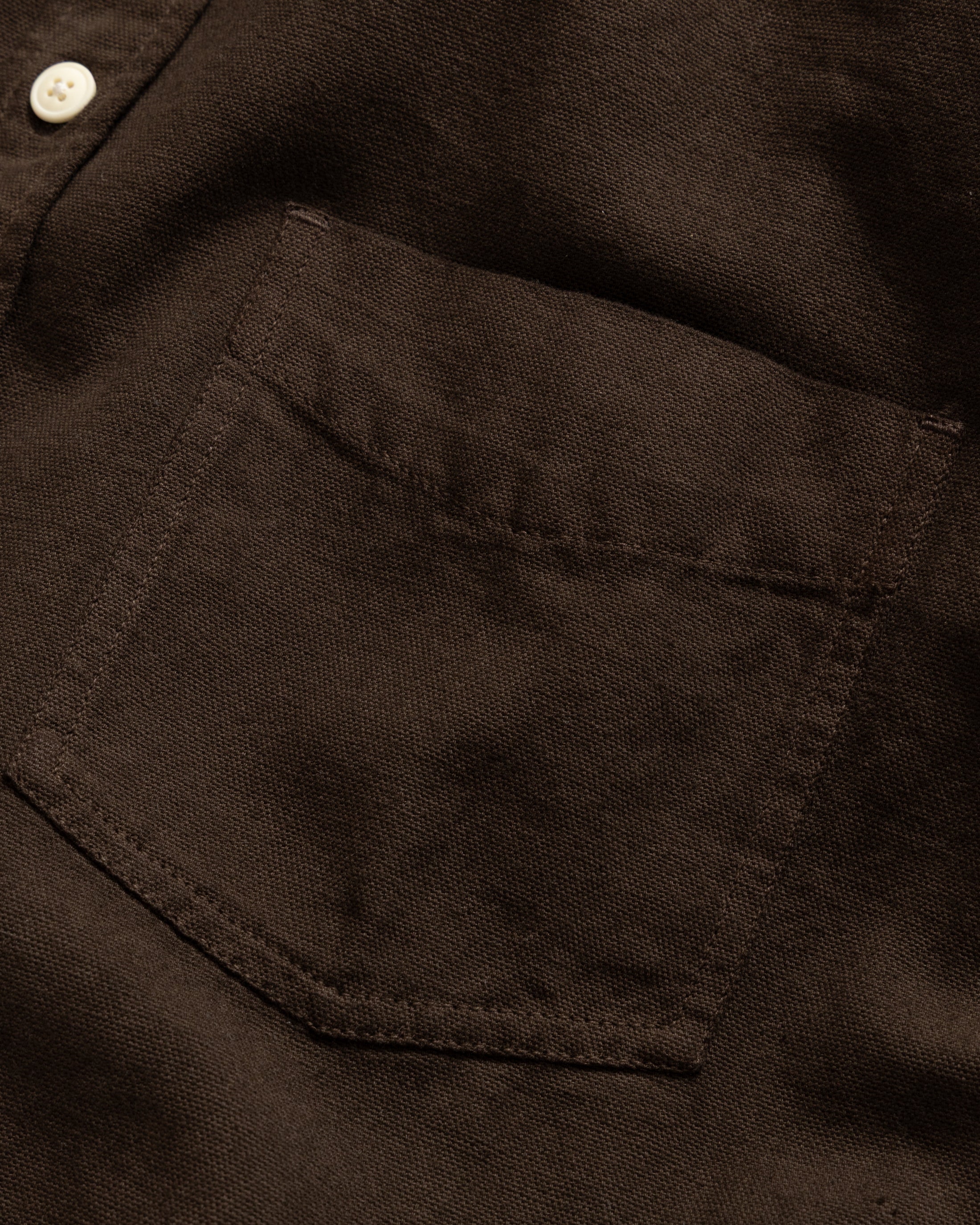 JESPER VINTAGE BUTTON DOWN SHIRT - FONDENTE CHOCOLATE OXFORD CLOTH