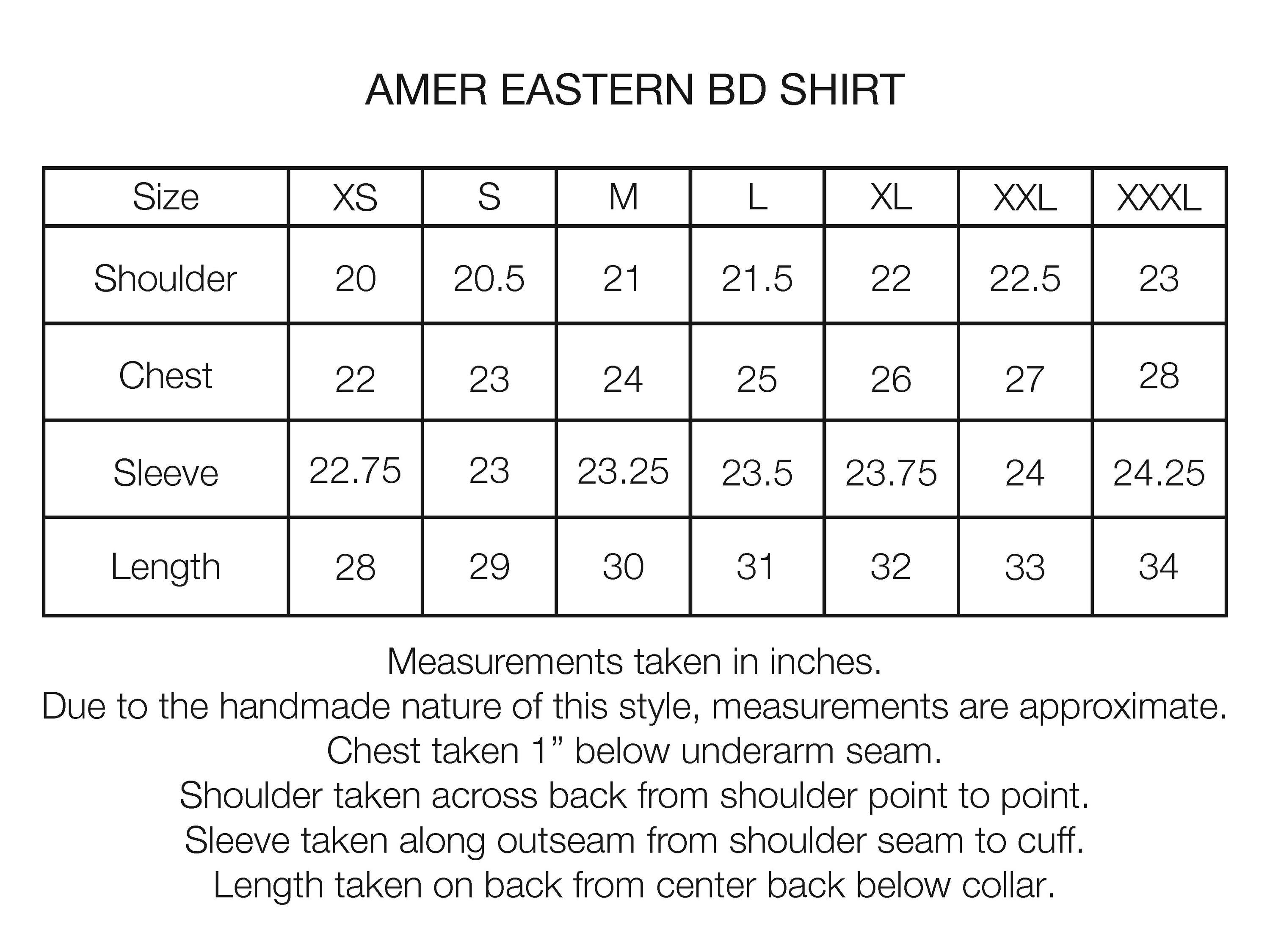 AMER EASTERN BUTTON DOWN SHIRT - WHITE POPLIN WITH BLACK EMBROIDERED PENCIL STRIPES