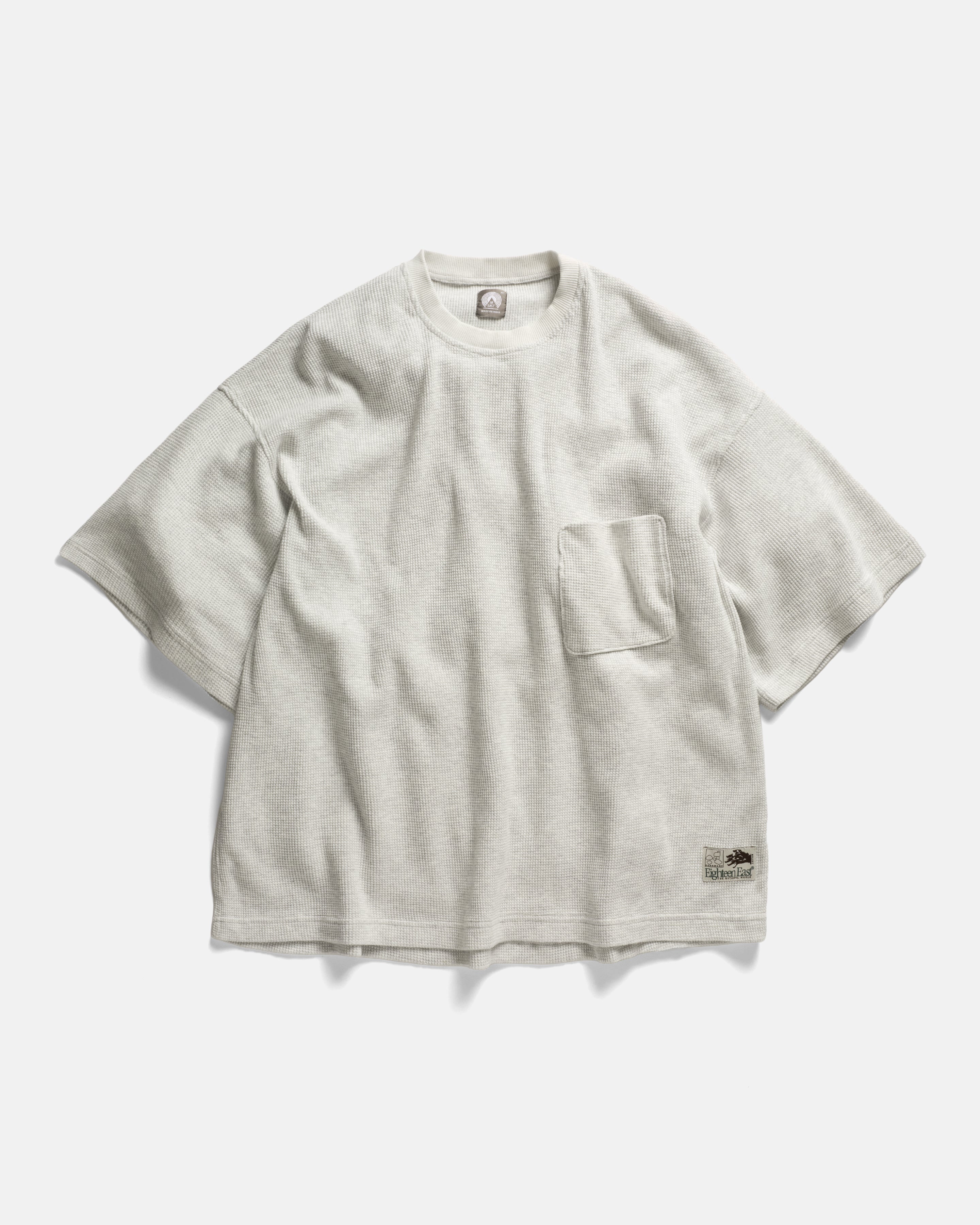 HIROCK LTE HALF SLEEVE CREWNECK - FOG HEATHER TECH COTTON