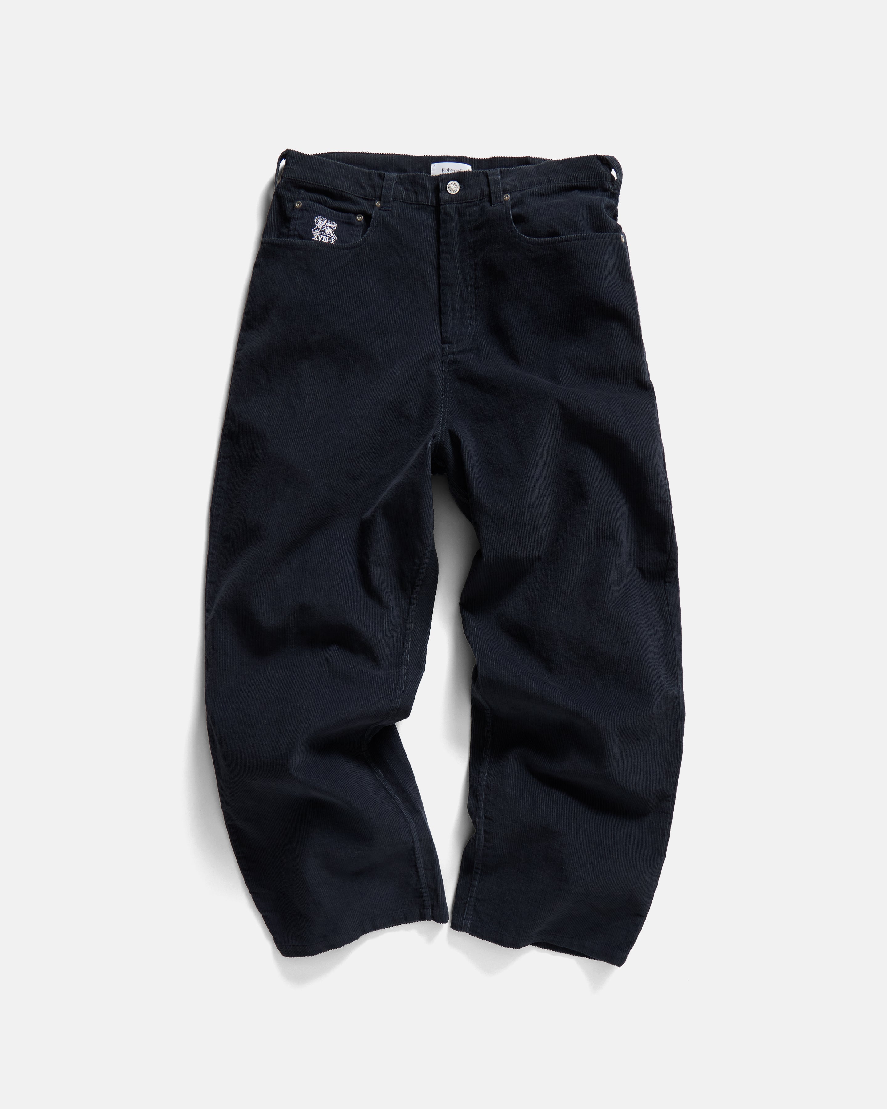 MATTEO FIVE POCKET CORDS - FADED MIDNIGHT NAVY COTTON CORDUROY