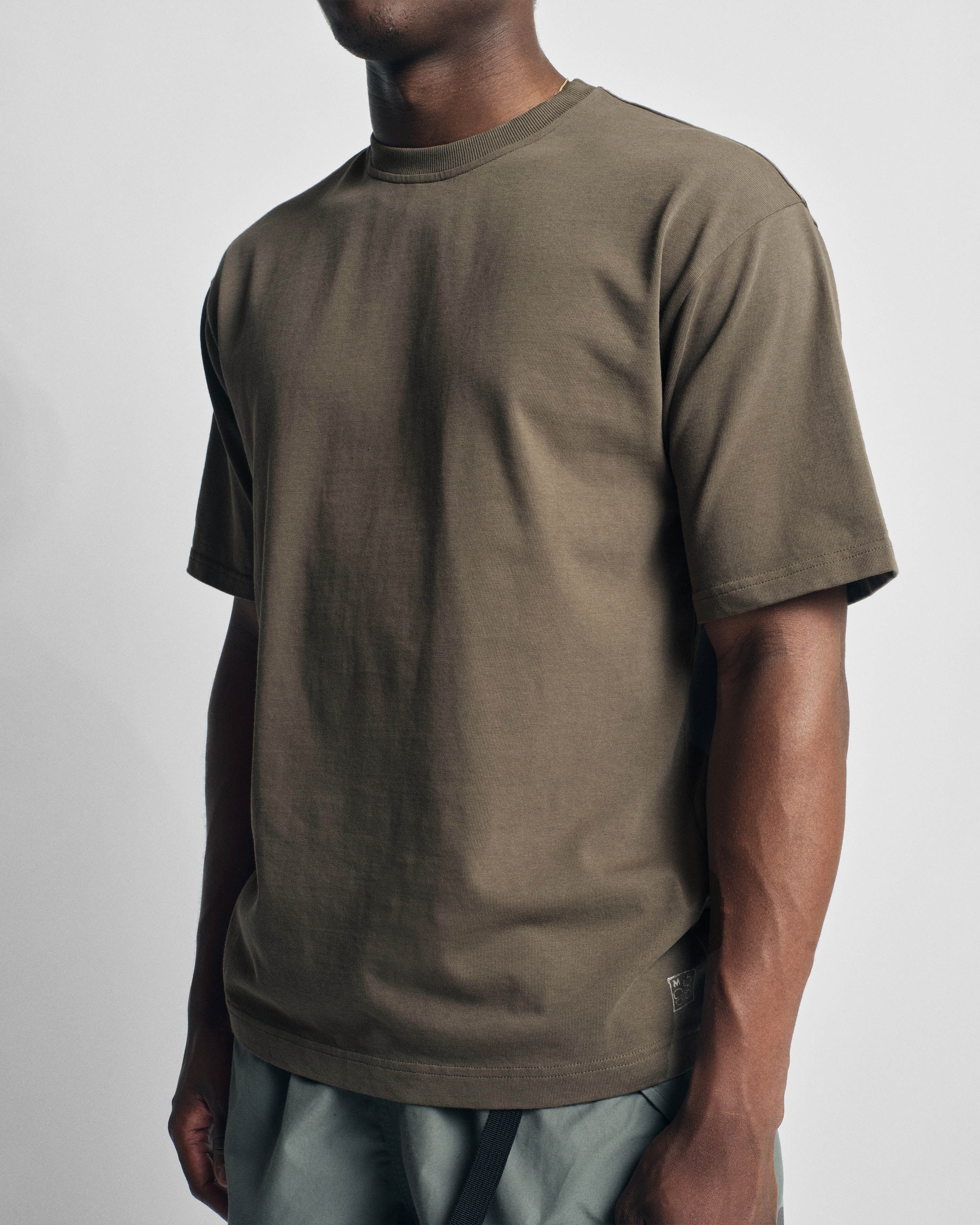 ALY TEE - O.D. GREEN 7.75 oz. ALL SEASON COTTON JERSEY
