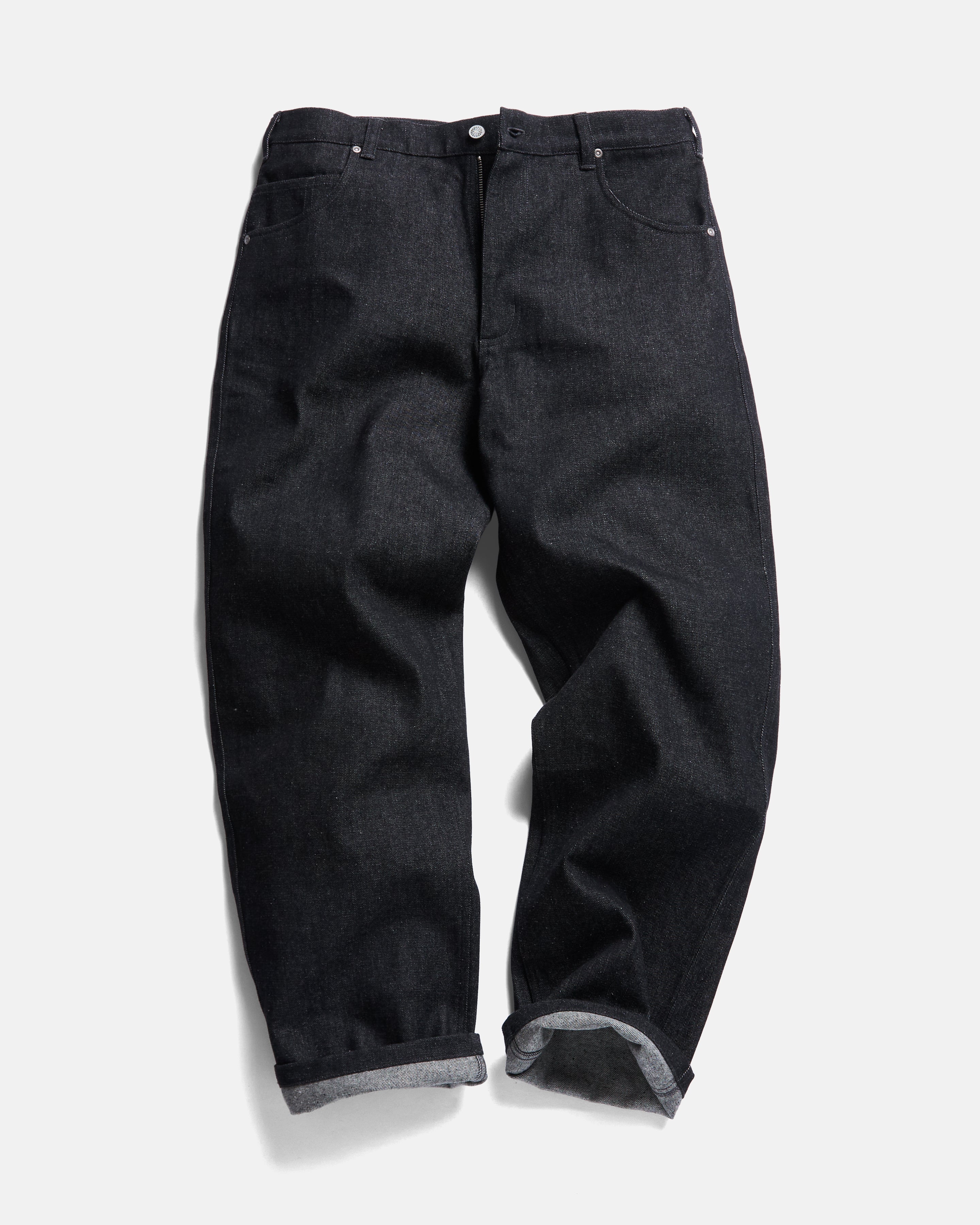 TENNER 5 POCKET JEAN - BLACK 13oz INDIAN RAW DENIM