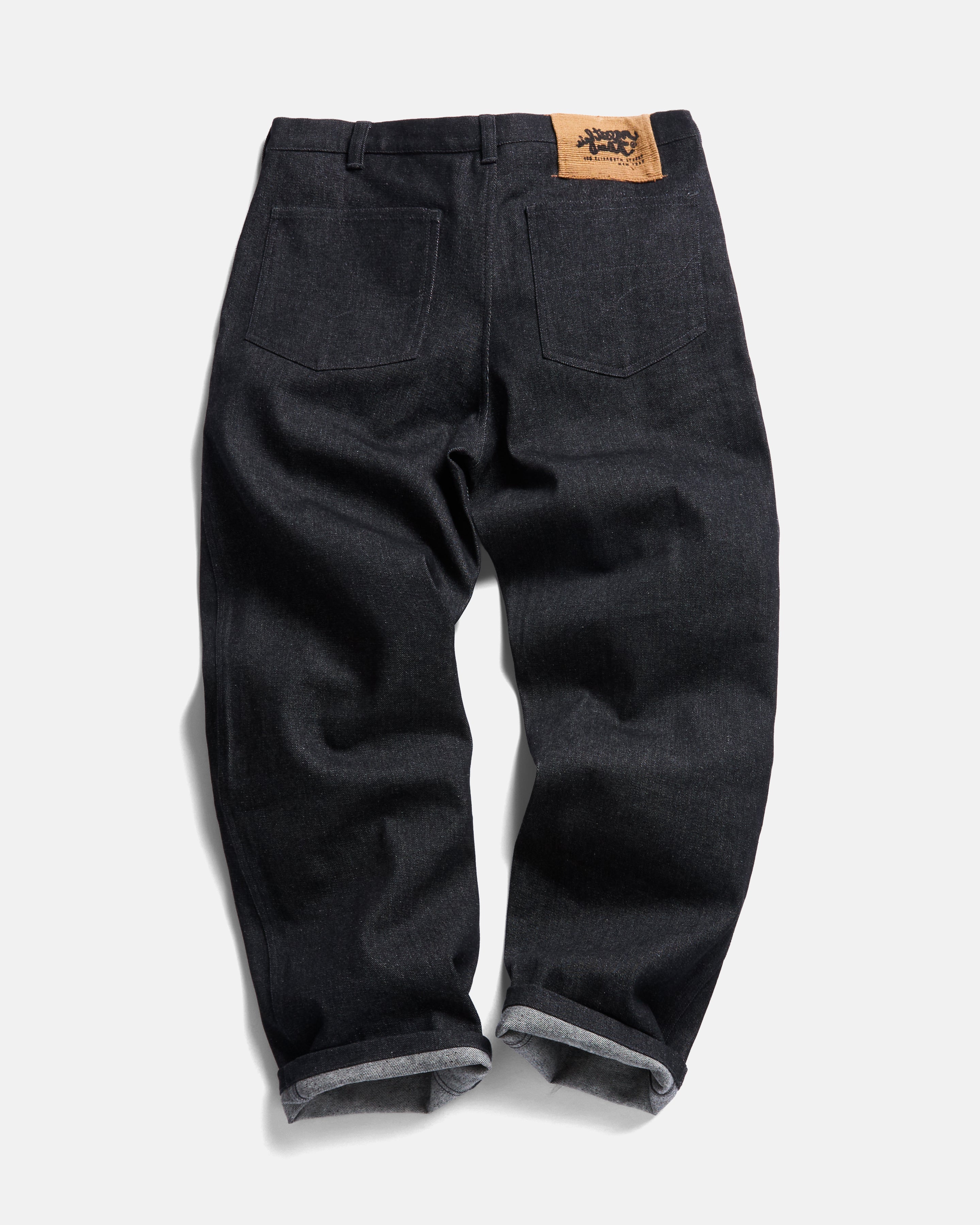 TENNER 5 POCKET JEAN - BLACK 13oz INDIAN RAW DENIM