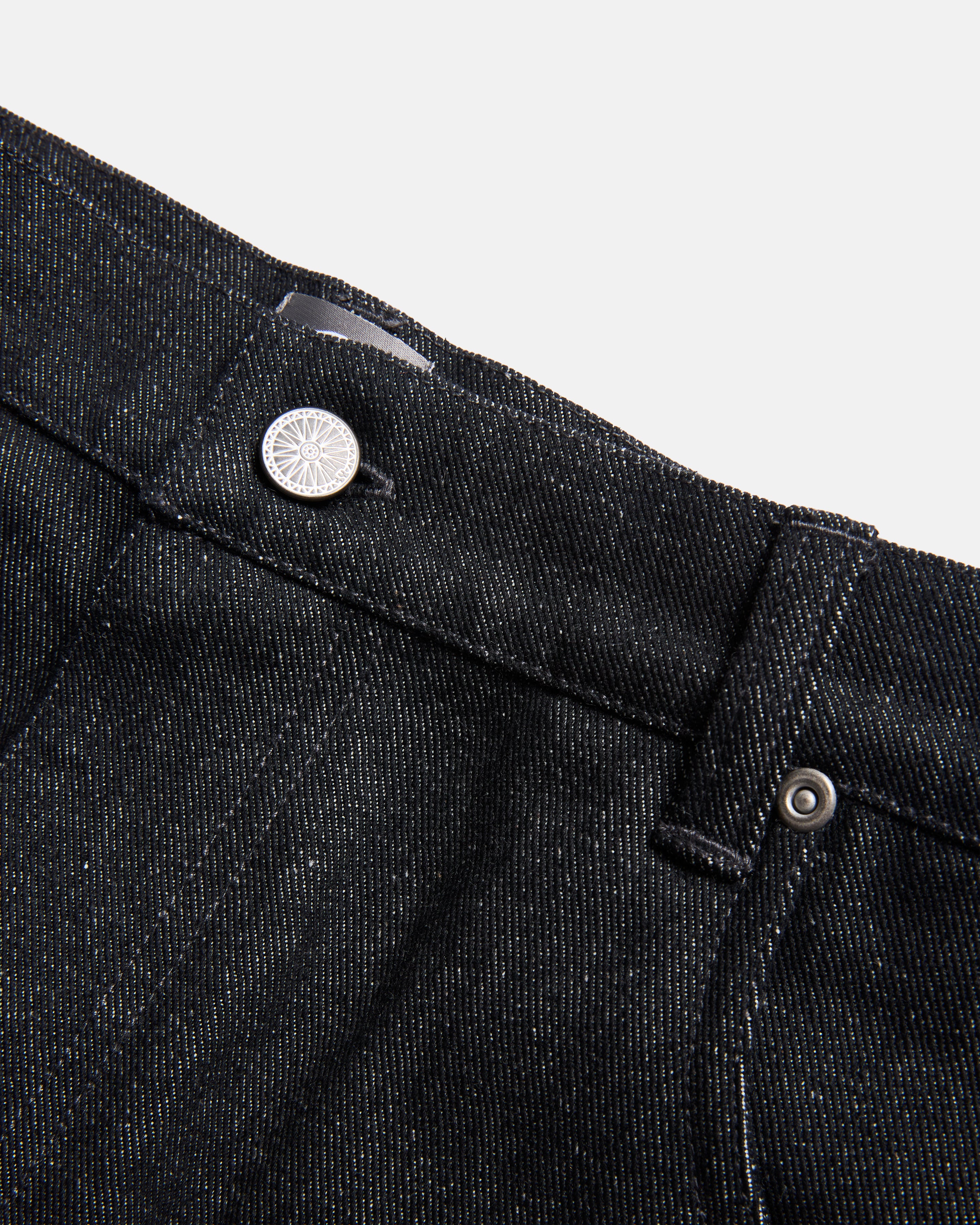 TENNER 5 POCKET JEAN - BLACK 13oz INDIAN RAW DENIM
