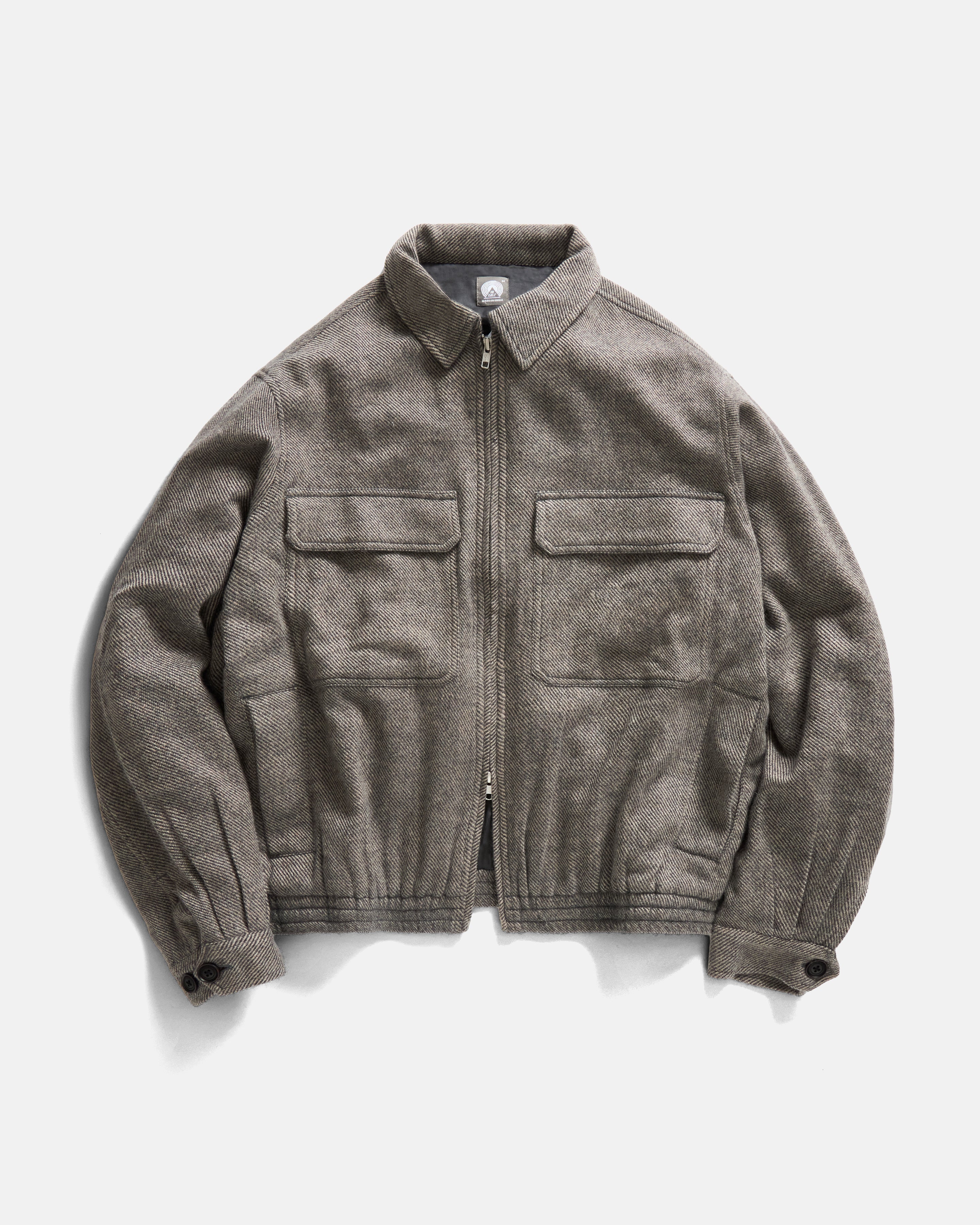 ALE FULL-ZIP BLOUSON - TUSSAR CASHMERE TWILL – 18 East