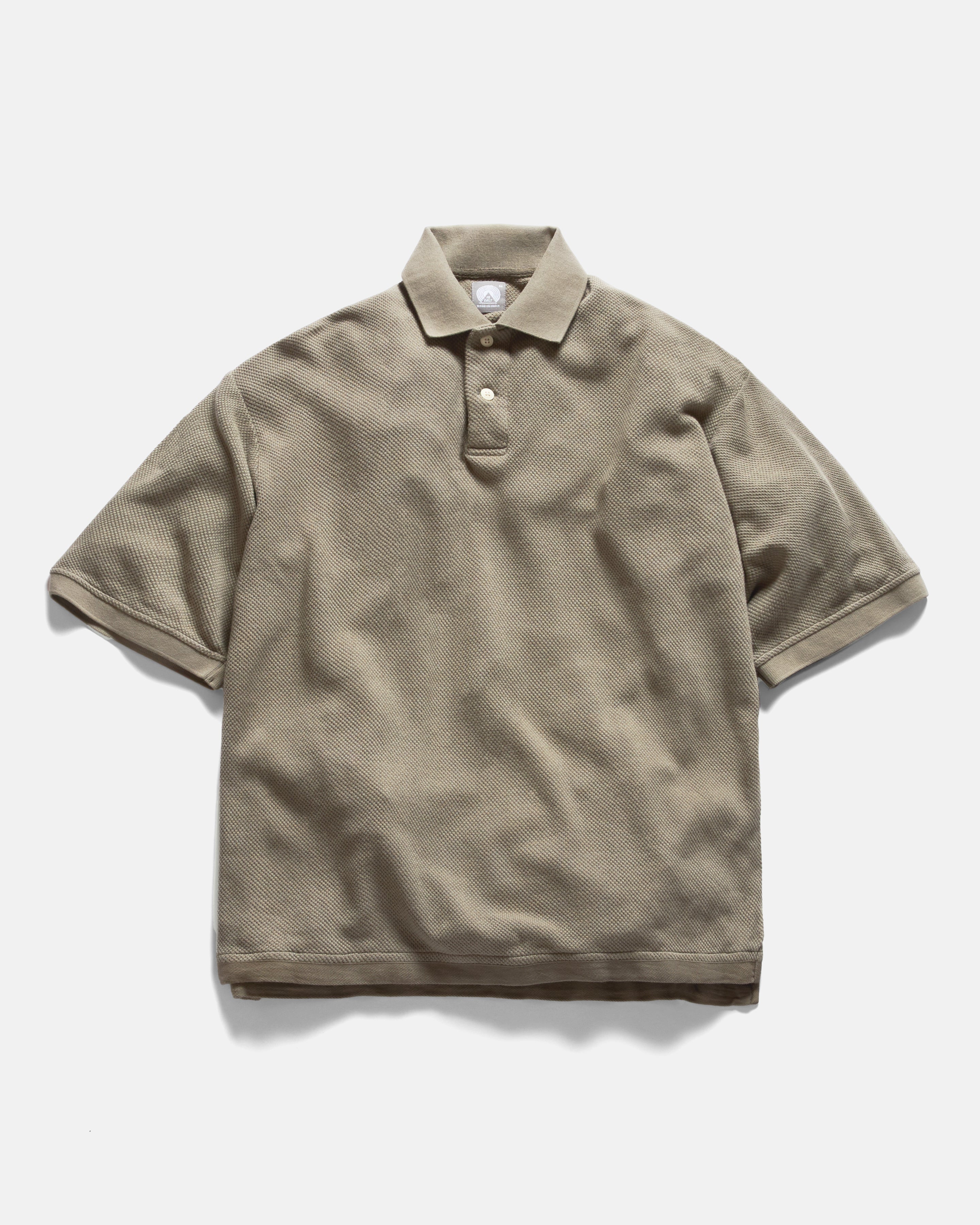 COTTAGE SS GIANT POLO - AGED SAGE COTTON PIQUE – 18 East