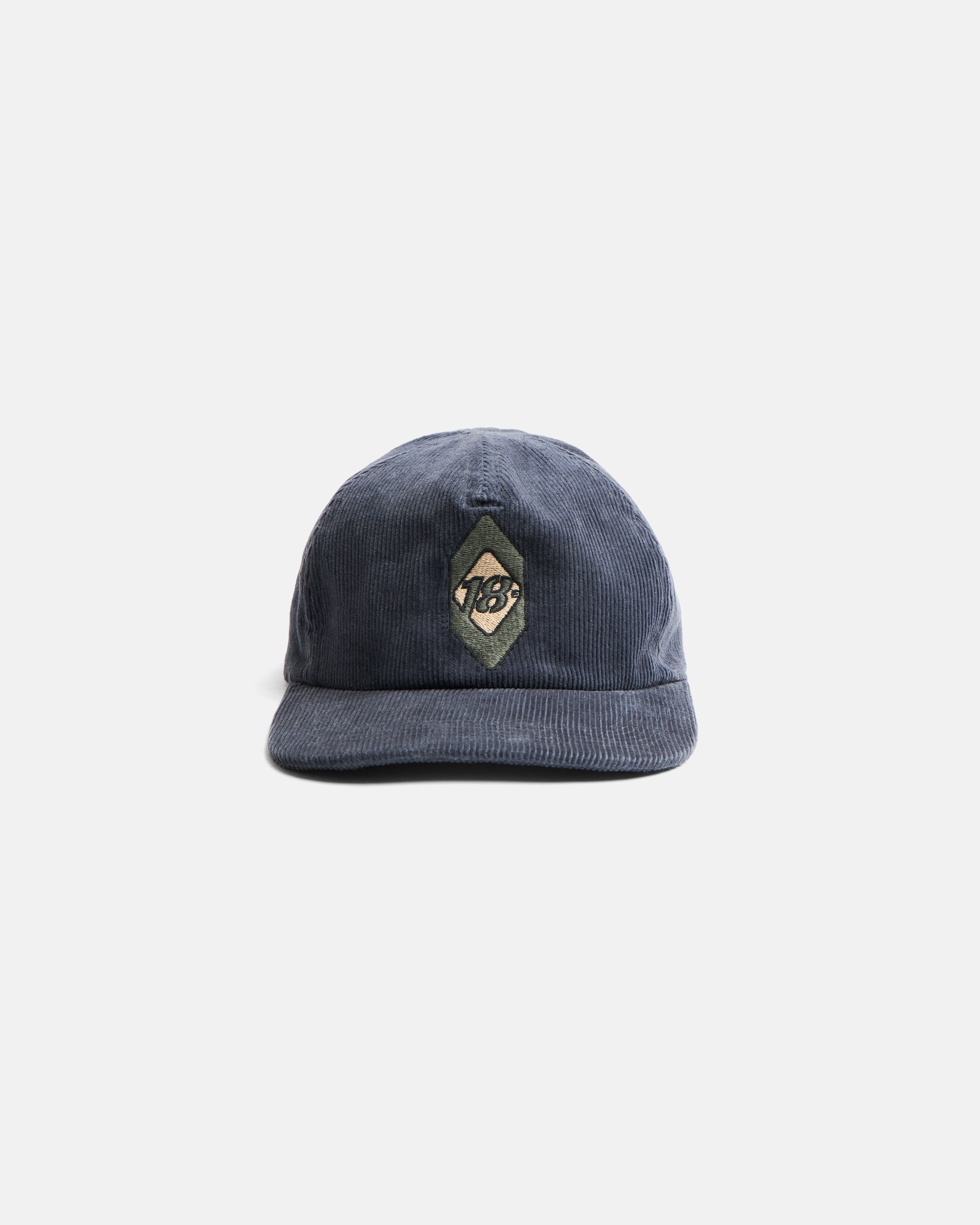 STOWE DECONSTRUCTED FIVE PANEL HAT -FADED MIDNIGHT NAVY COTTON