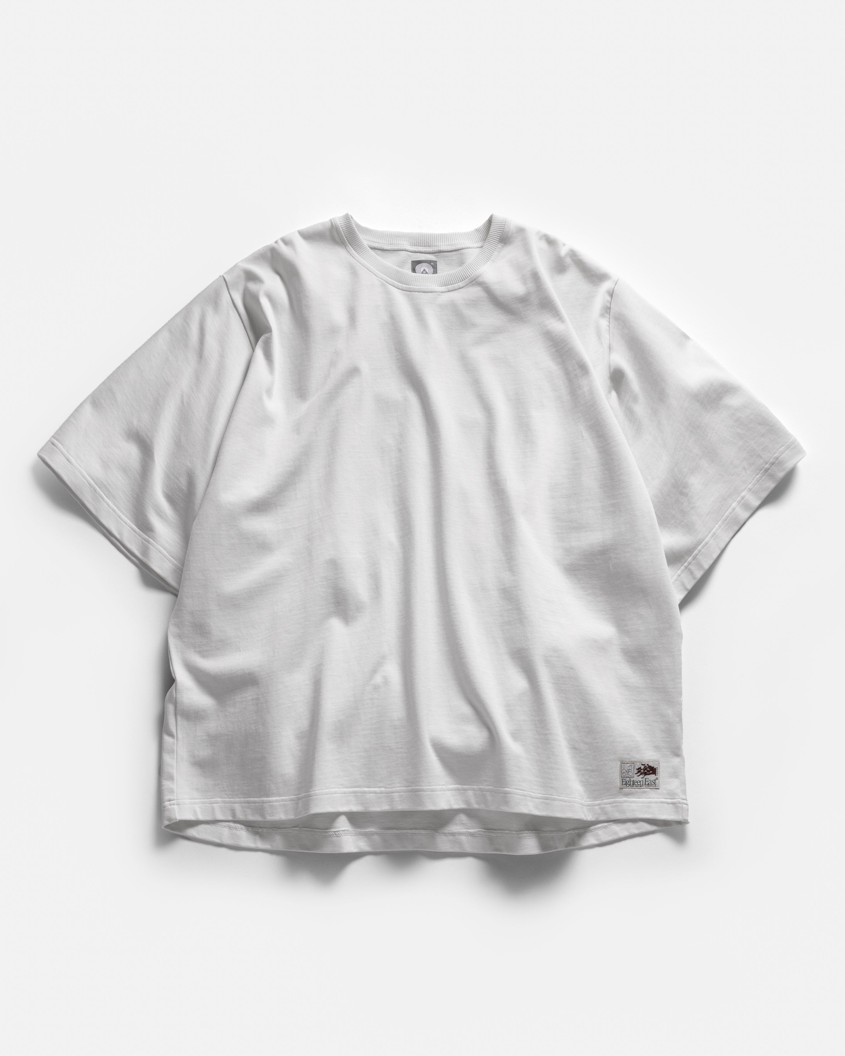 GRAHAME BIG TEE - WHITE HEAVYWEIGHT COTTON JERSEY