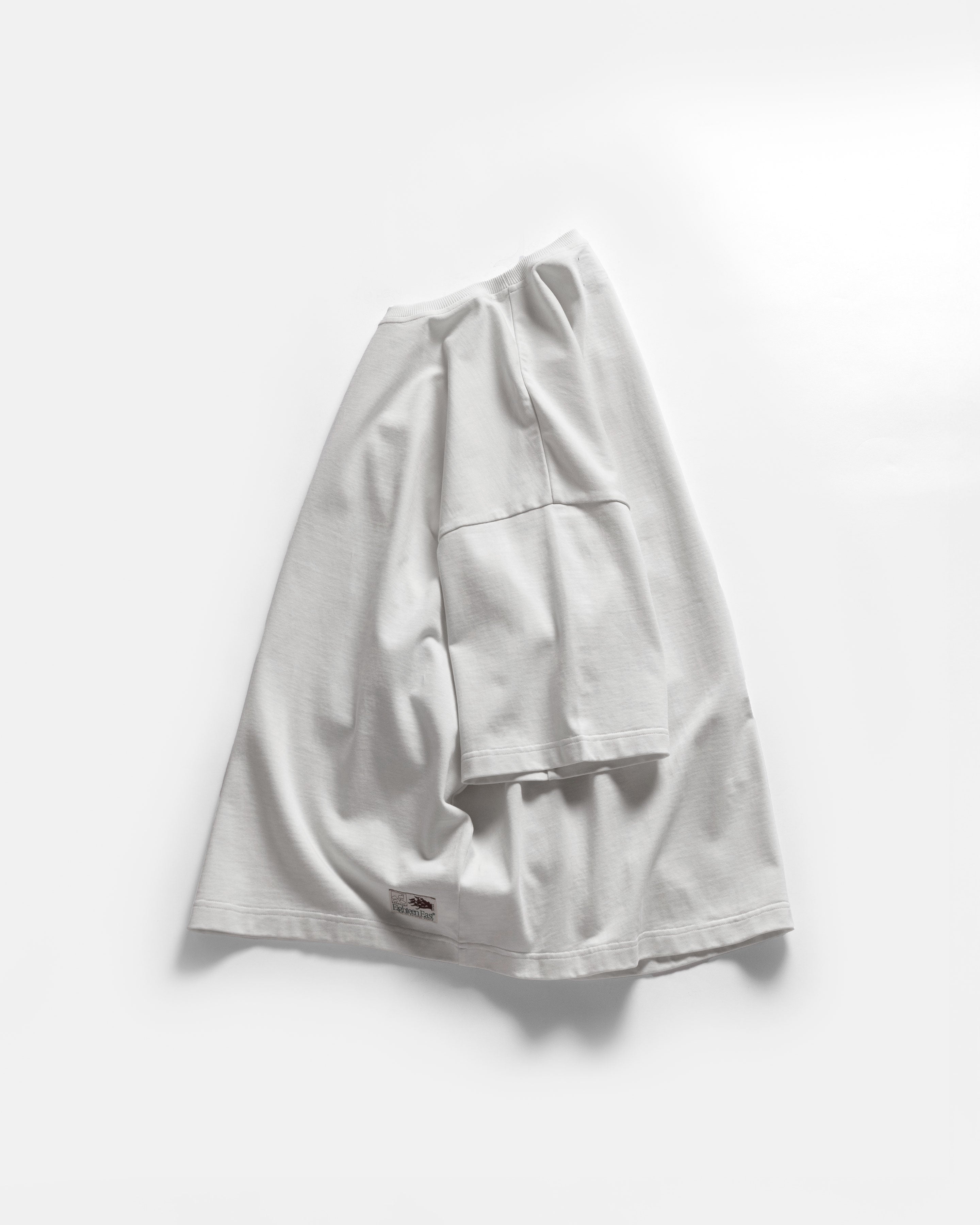 GRAHAME BIG TEE - WHITE HEAVYWEIGHT COTTON JERSEY