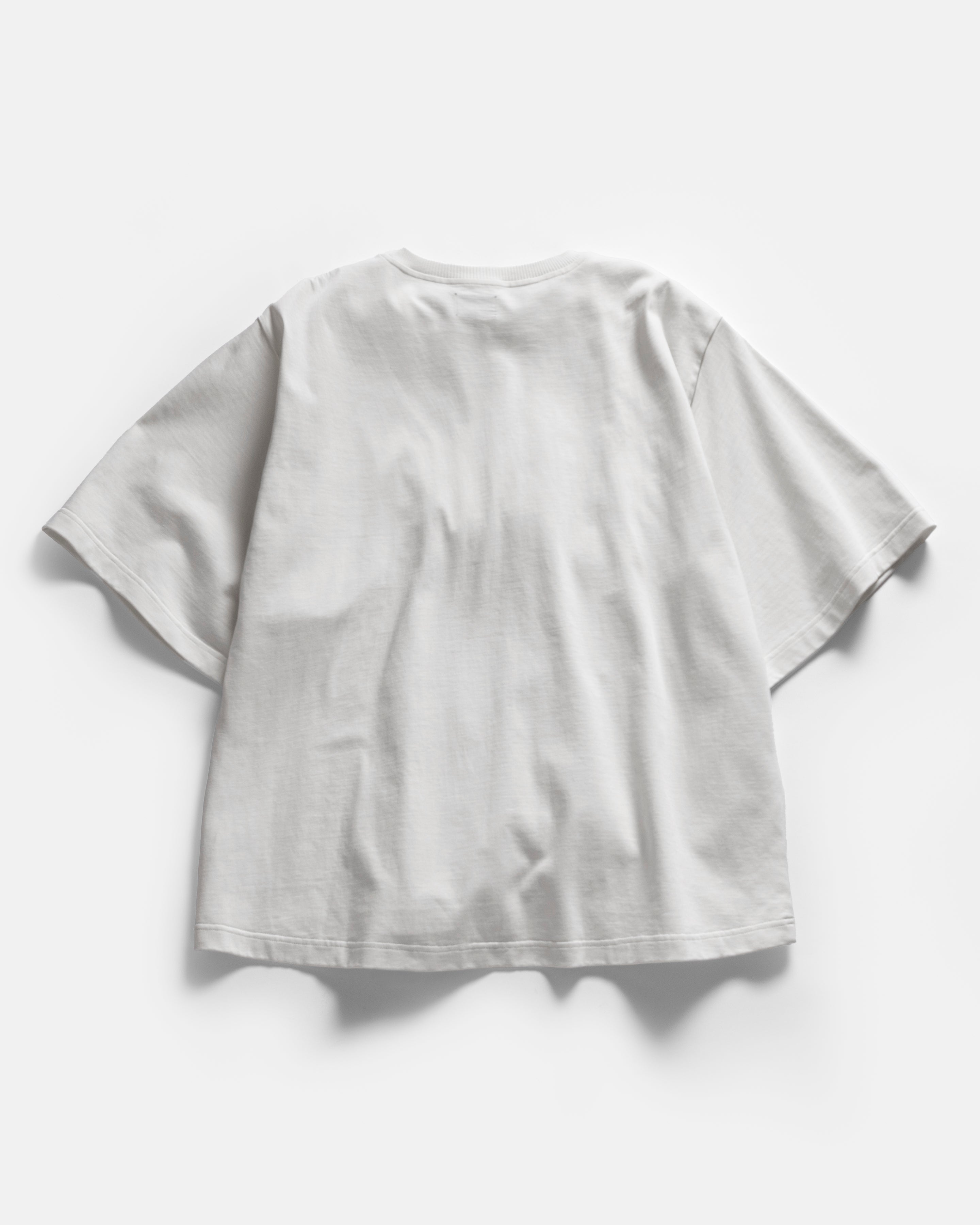 GRAHAME BIG TEE - WHITE HEAVYWEIGHT COTTON JERSEY