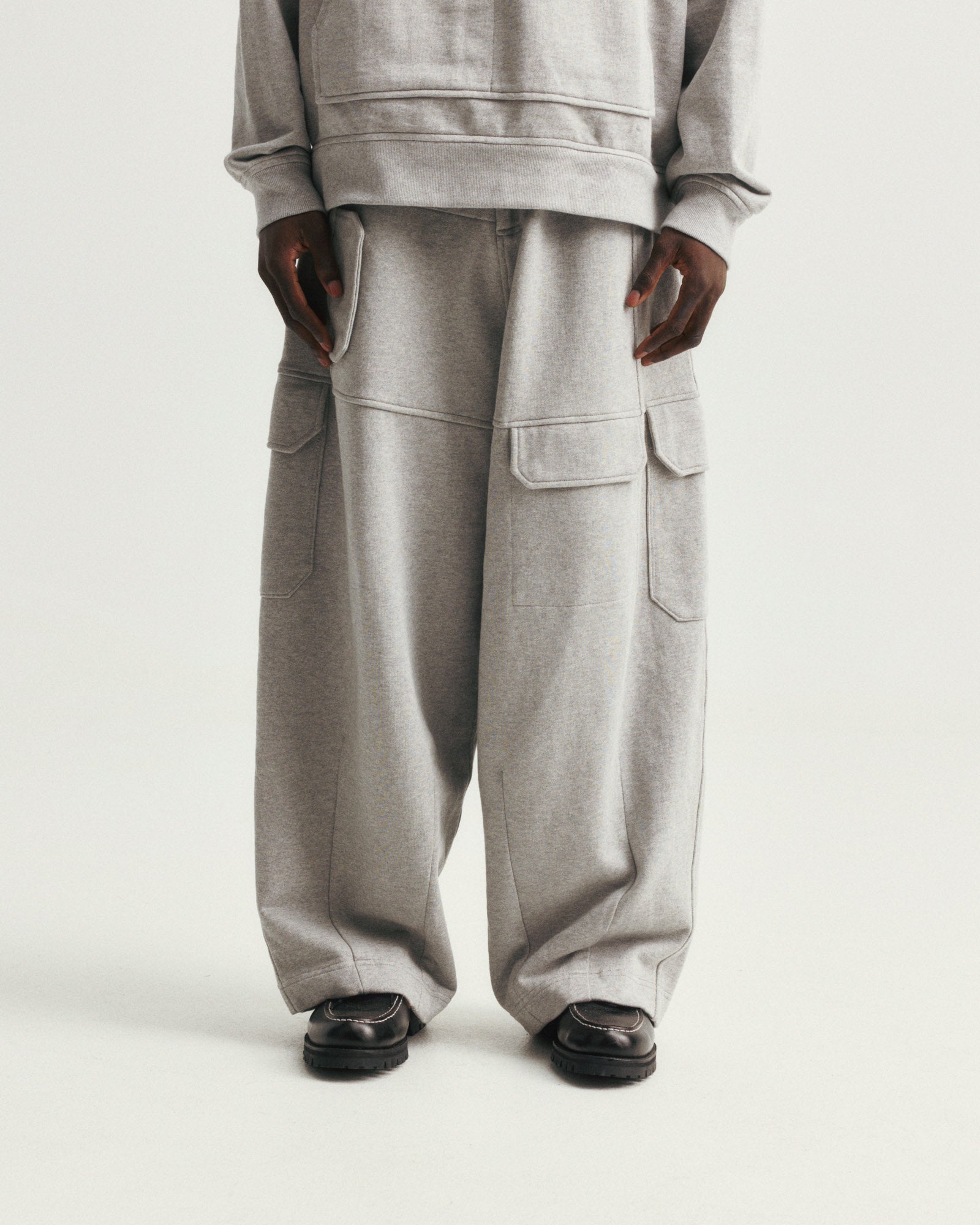 KADEN BALLOON SWEATPANT - PRACTICE HEATHER 19oz. ALL COTTON LOOPBACK TERRY FLEECE