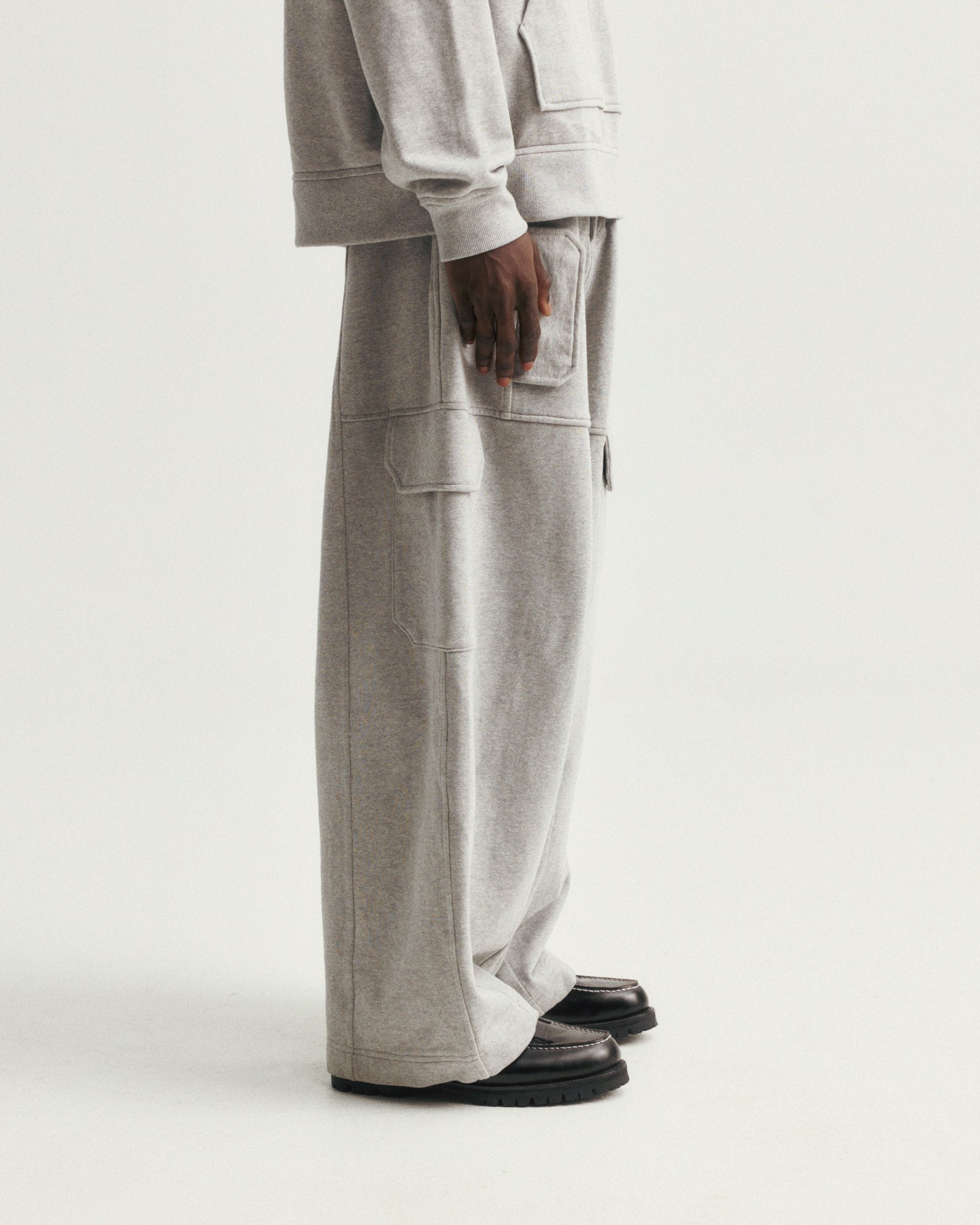 KADEN BALLOON SWEATPANT - PRACTICE HEATHER 19oz. ALL COTTON LOOPBACK TERRY FLEECE