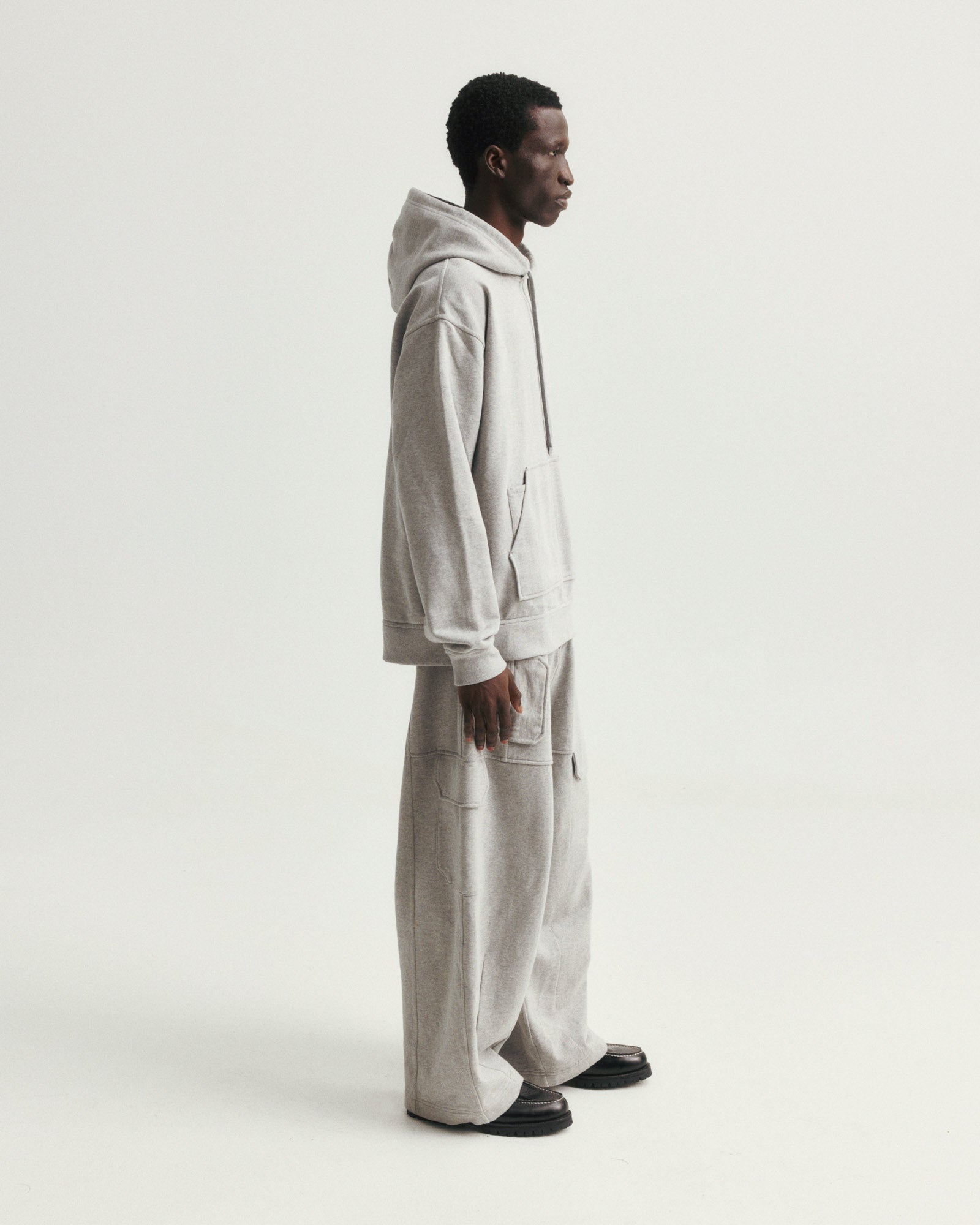 KADEN BALLOON SWEATPANT - PRACTICE HEATHER 19oz. ALL COTTON LOOPBACK TERRY FLEECE