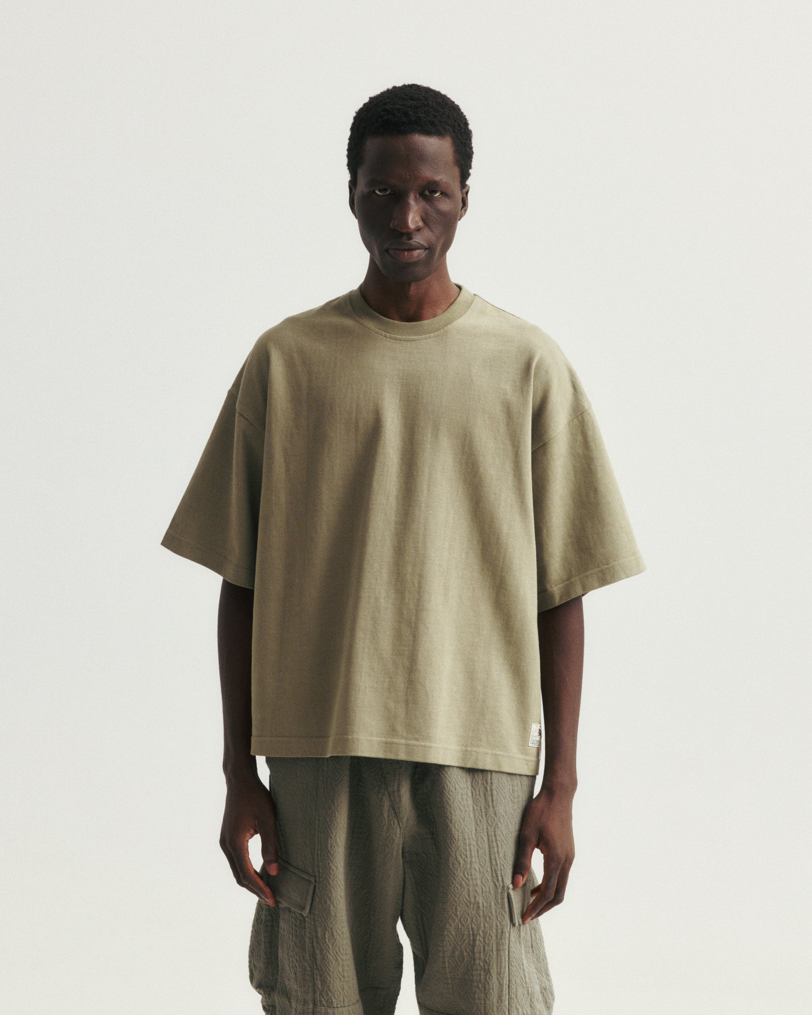 GRAHAME BIG TEE - WHITE HEAVYWEIGHT COTTON JERSEY