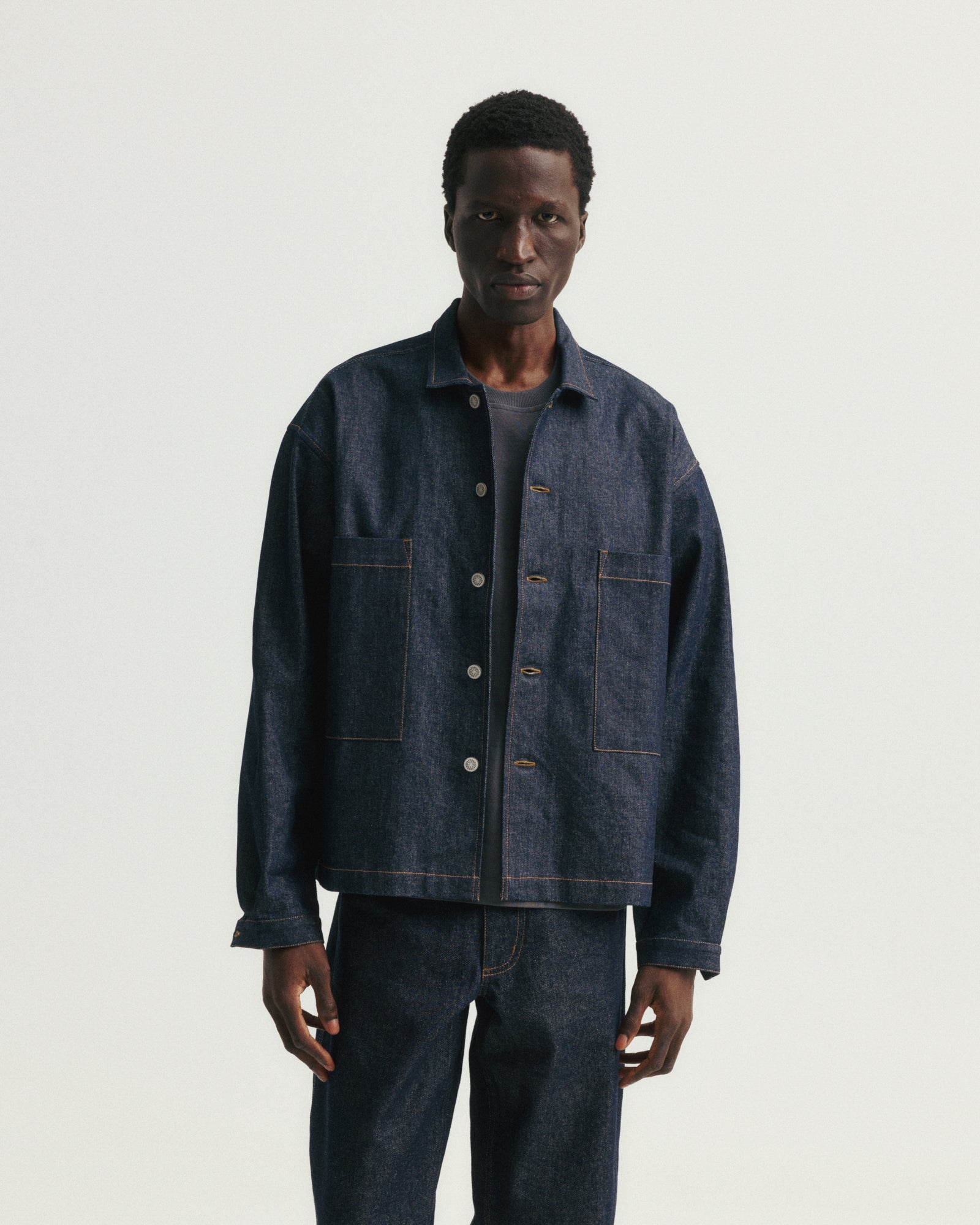 SAM SHIRT JACKET - 13 oz. RAW DENIM