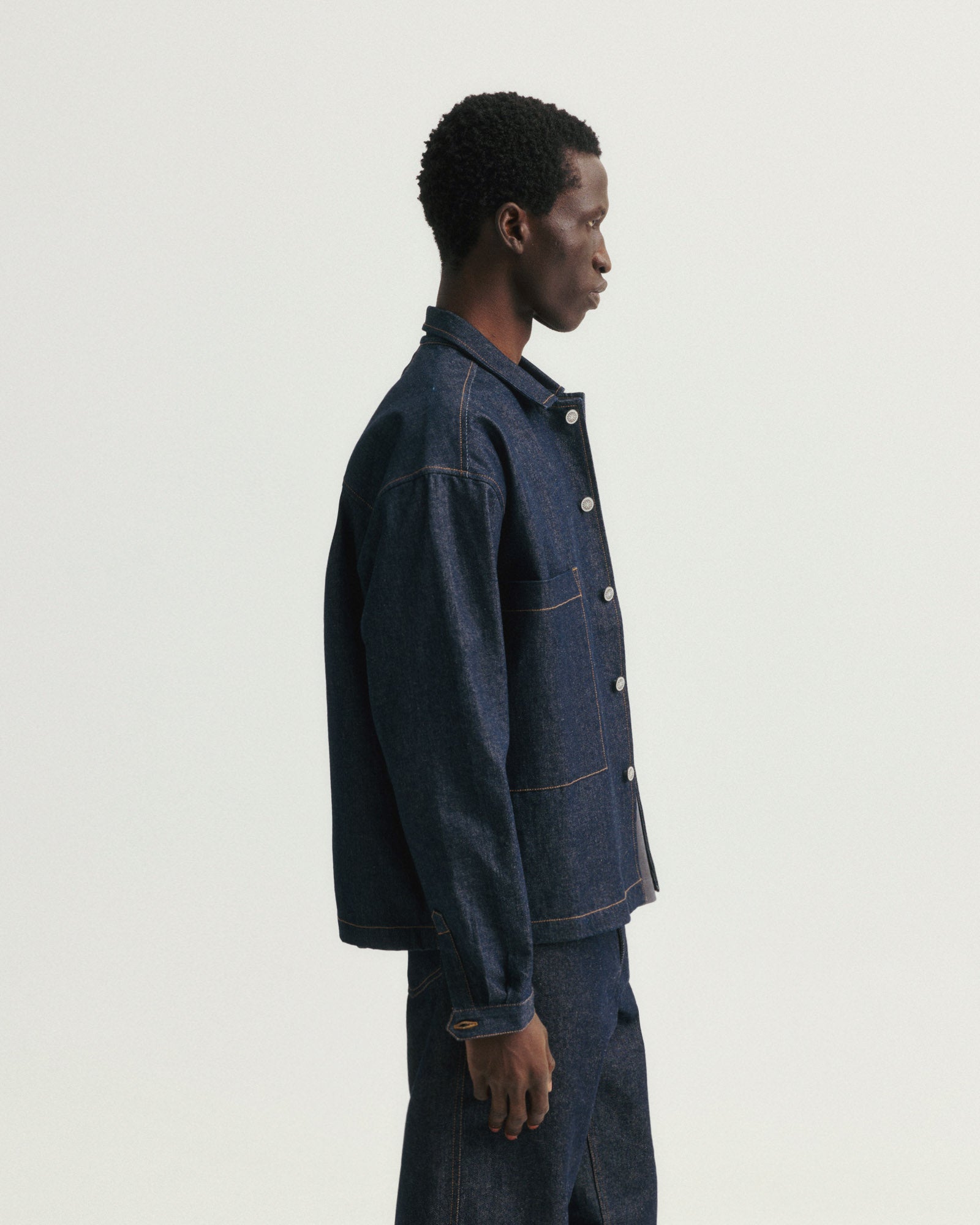 SAM SHIRT JACKET - 13 oz. RAW DENIM