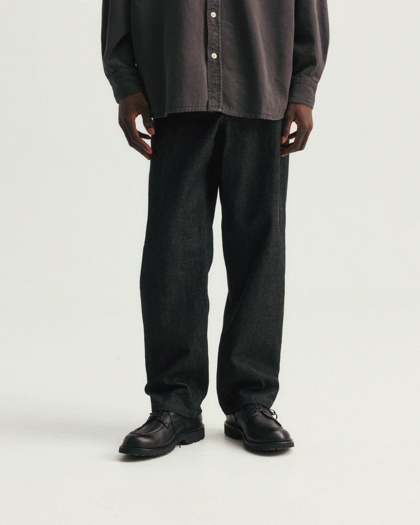 TENNER 5 POCKET JEAN - BLACK 13oz INDIAN RAW DENIM