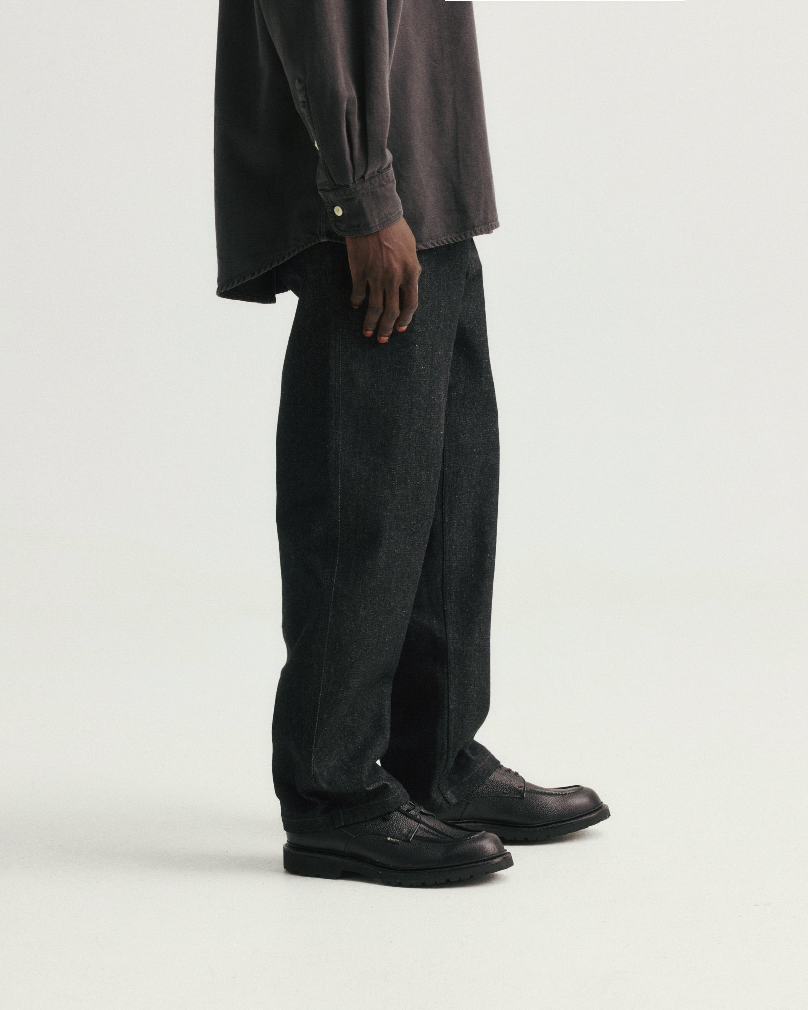 TENNER 5 POCKET JEAN - BLACK 13oz INDIAN RAW DENIM