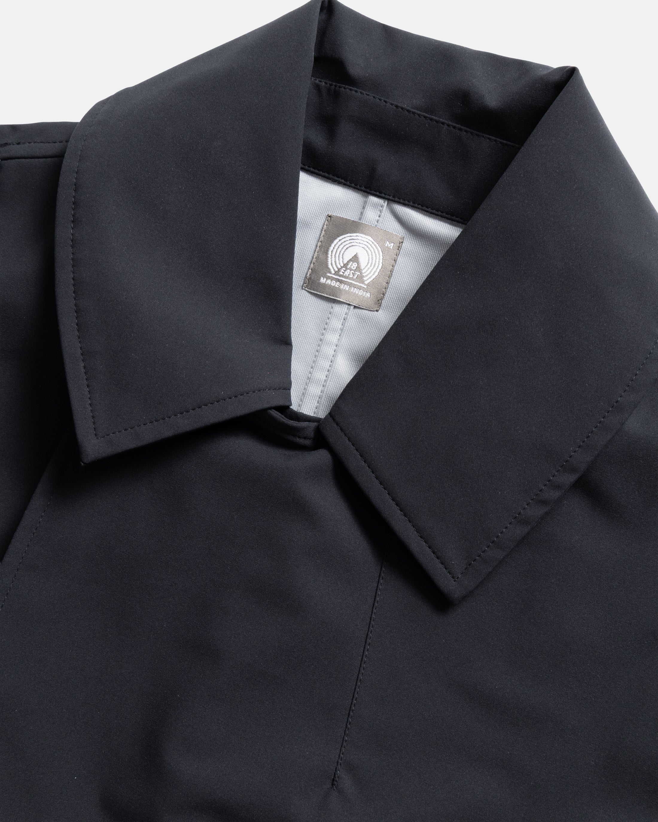 BELTED BRIDGE COAT - NOCTURN NAVY WATER-REPELLENT 3L BONDED MEMBRANE