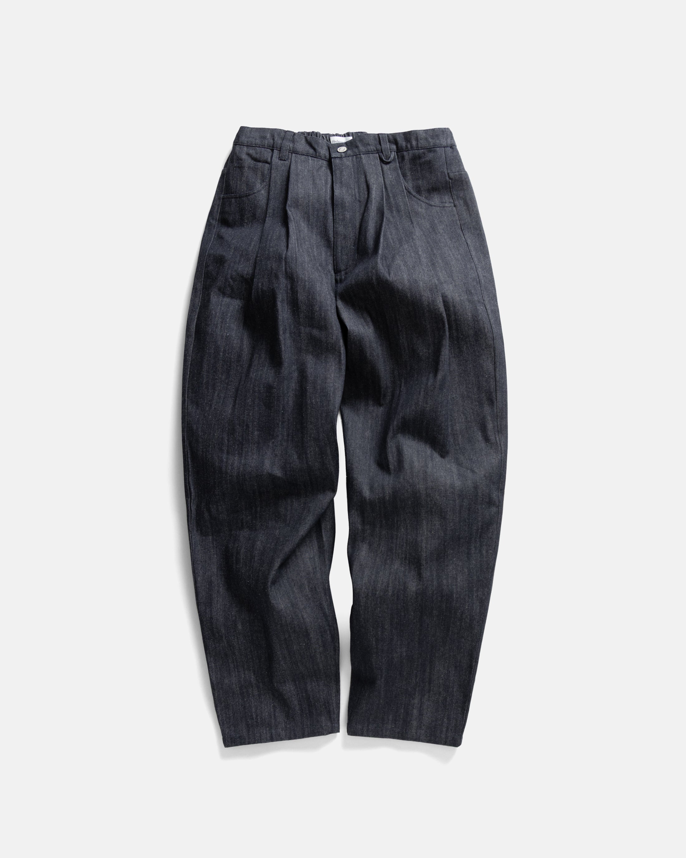 CALISTO DOUBLE PLEATED BIG JEANS - 13 oz. RAW DENIM – 18 East