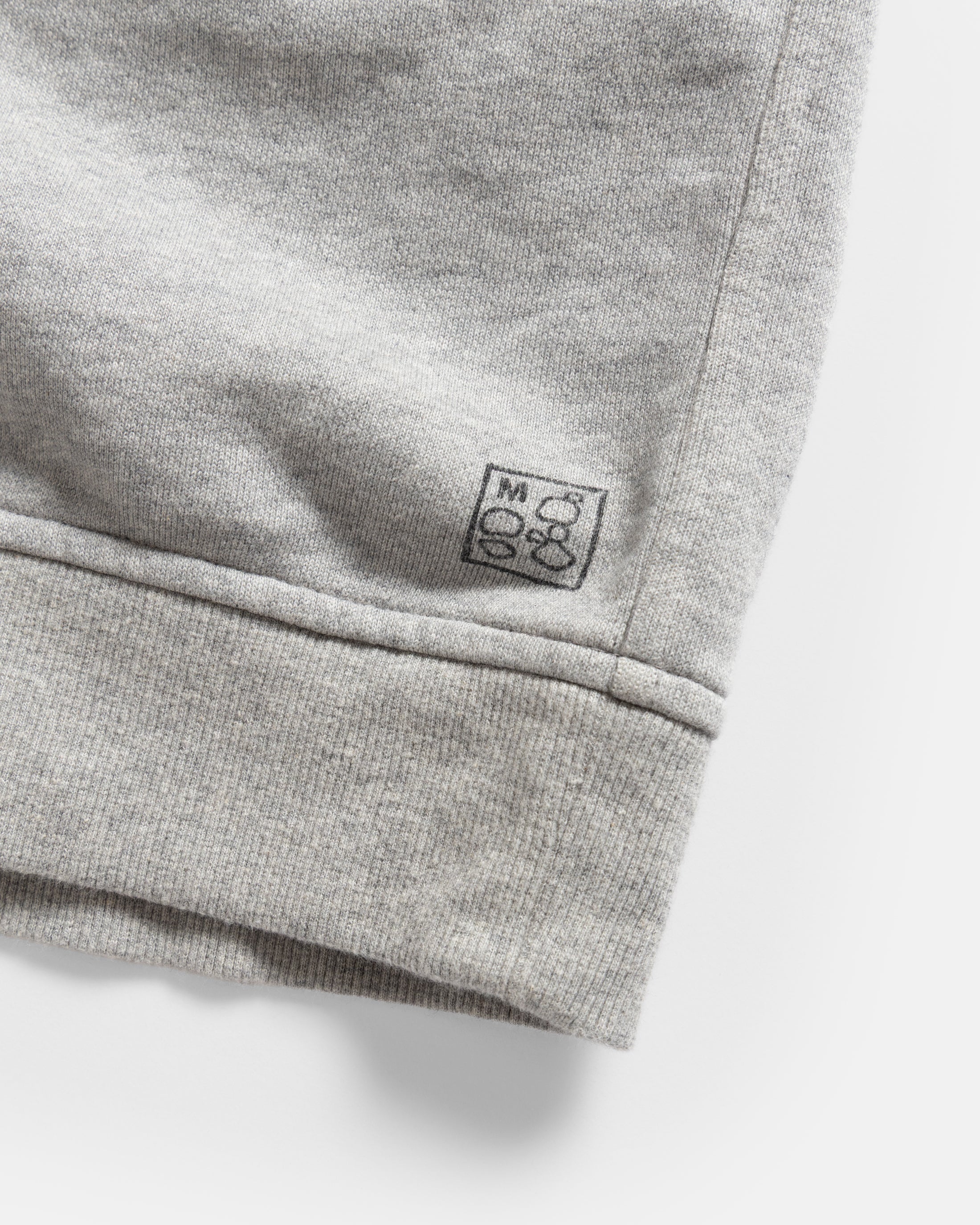 COLLAN ZIP COLLAR SWEATSHIRT - PRACTICE HEATHER 19oz. ALL COTTON LOOPBACK TERRY FLEECE