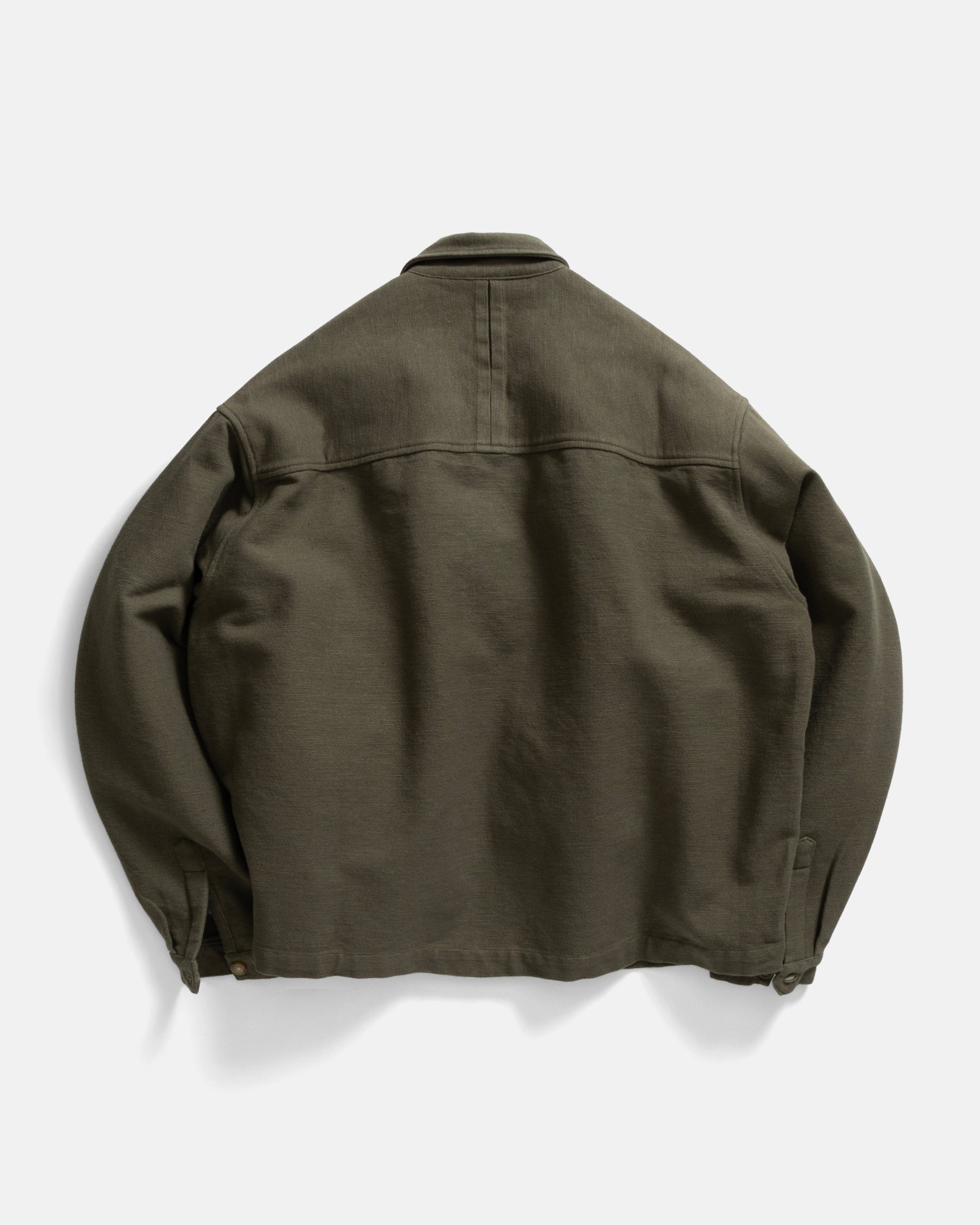 SAM SHIRT JACKET - RIFLE GREEN HANDSPUN COTTON CANVAS
