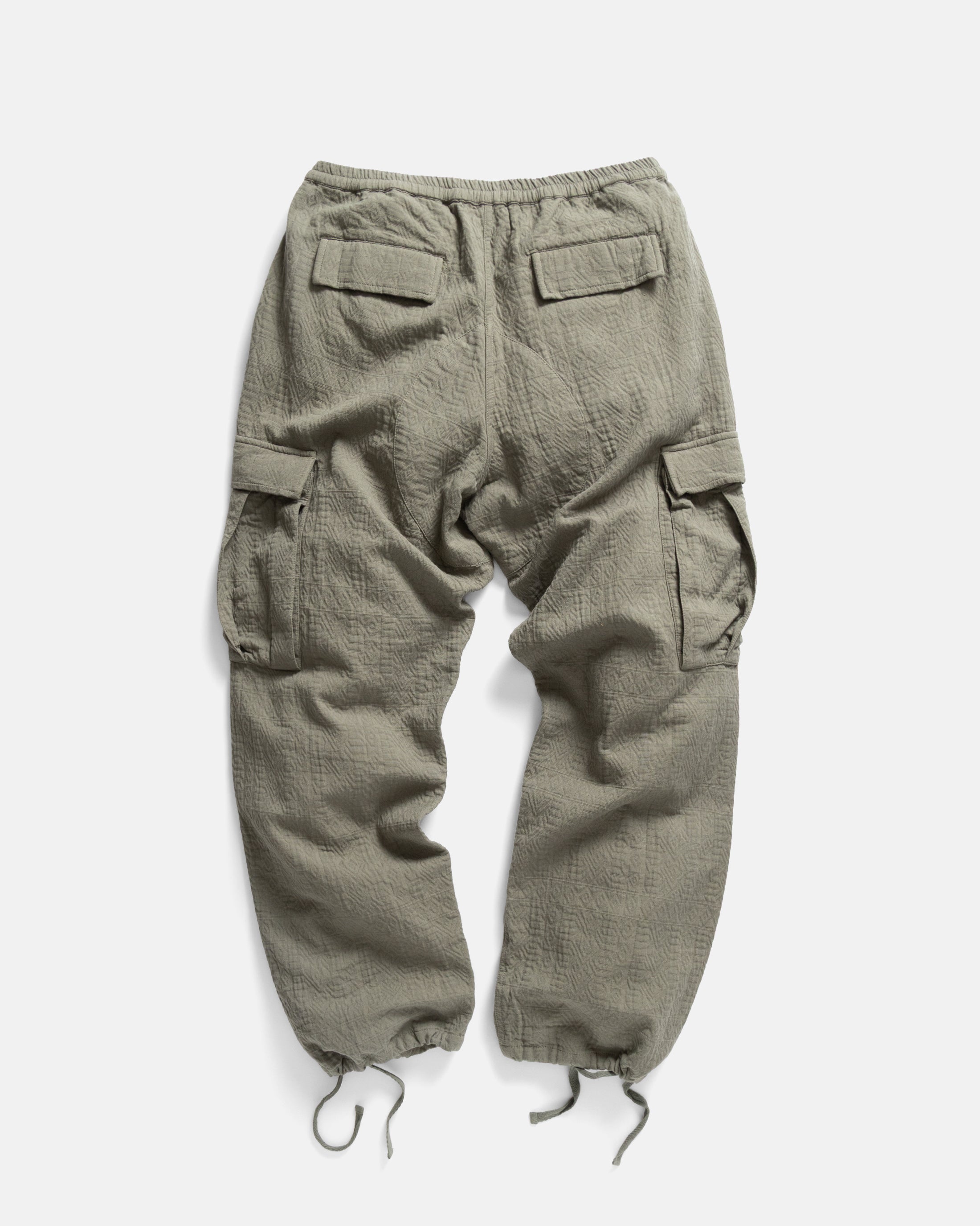 GORECKI CARGO PANT - ANCIENT OLIVE DOUBLE WEAVE JACQUARD COTTON