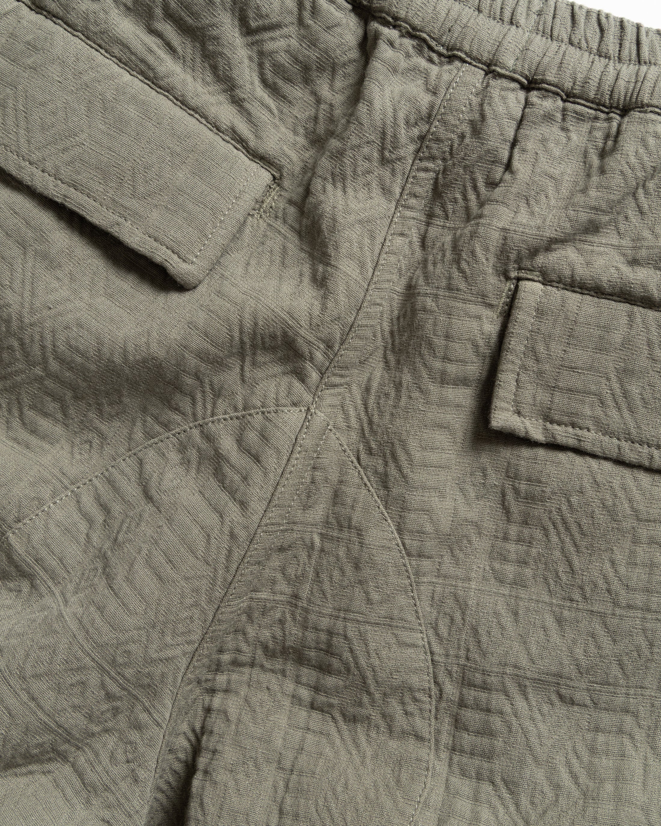 GORECKI CARGO PANT - ANCIENT OLIVE DOUBLE WEAVE JACQUARD COTTON