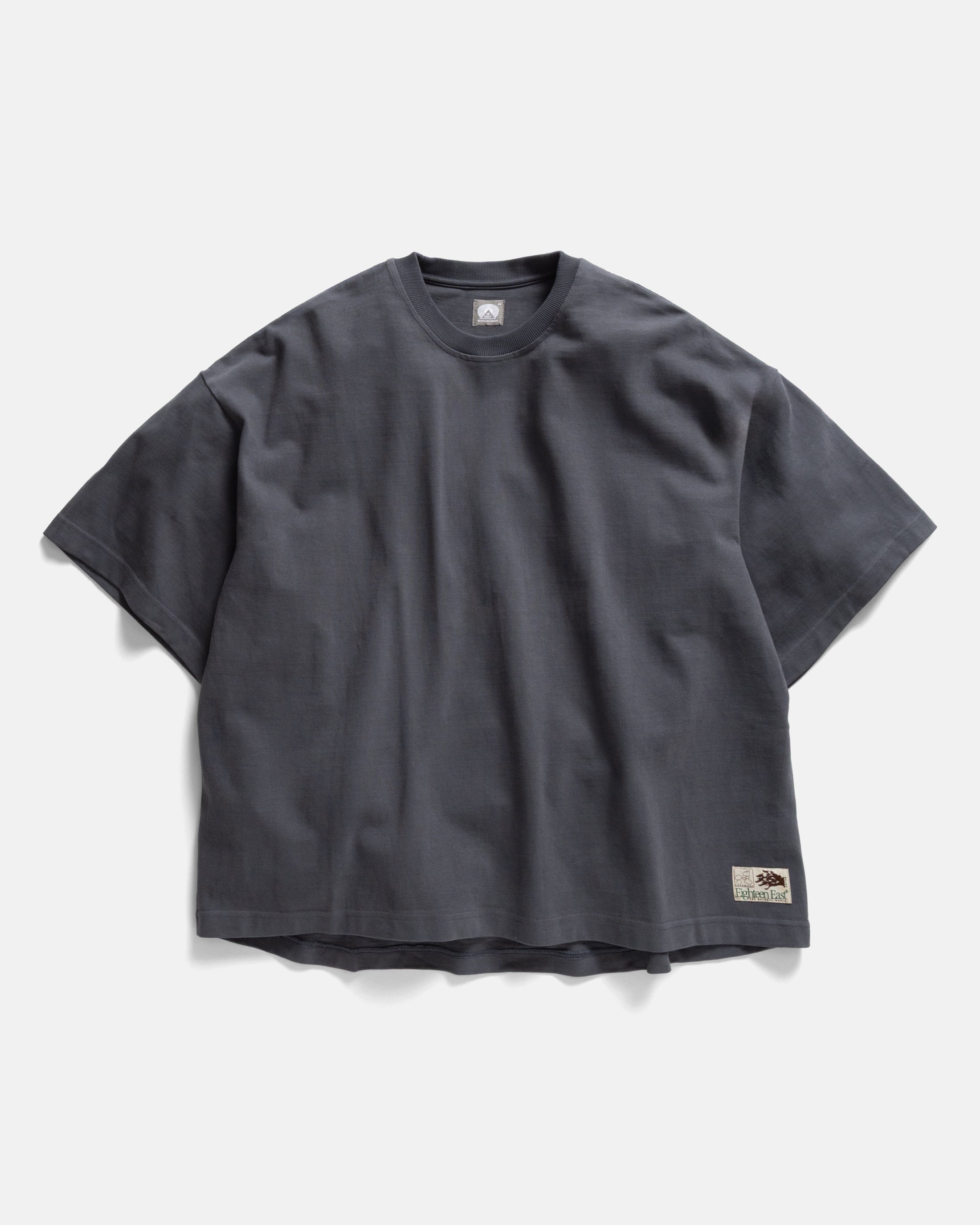 GRAHAME BIG TEE - TURBULENCE SLATE HEAVYWEIGHT COTTON JERSEY