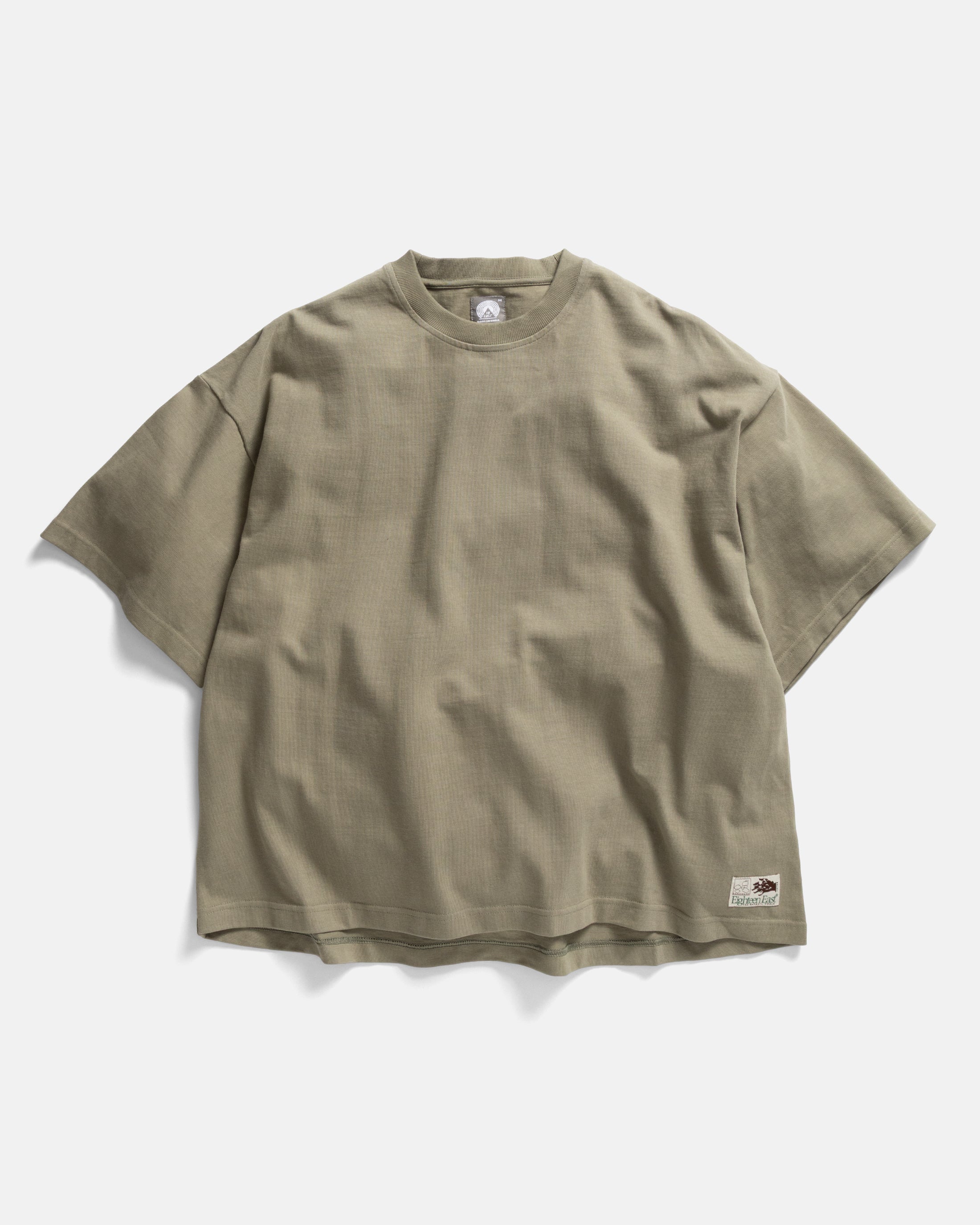 GRAHAME BIG TEE - AGED SAGE HEAVYWEIGHT COTTON JERSEY