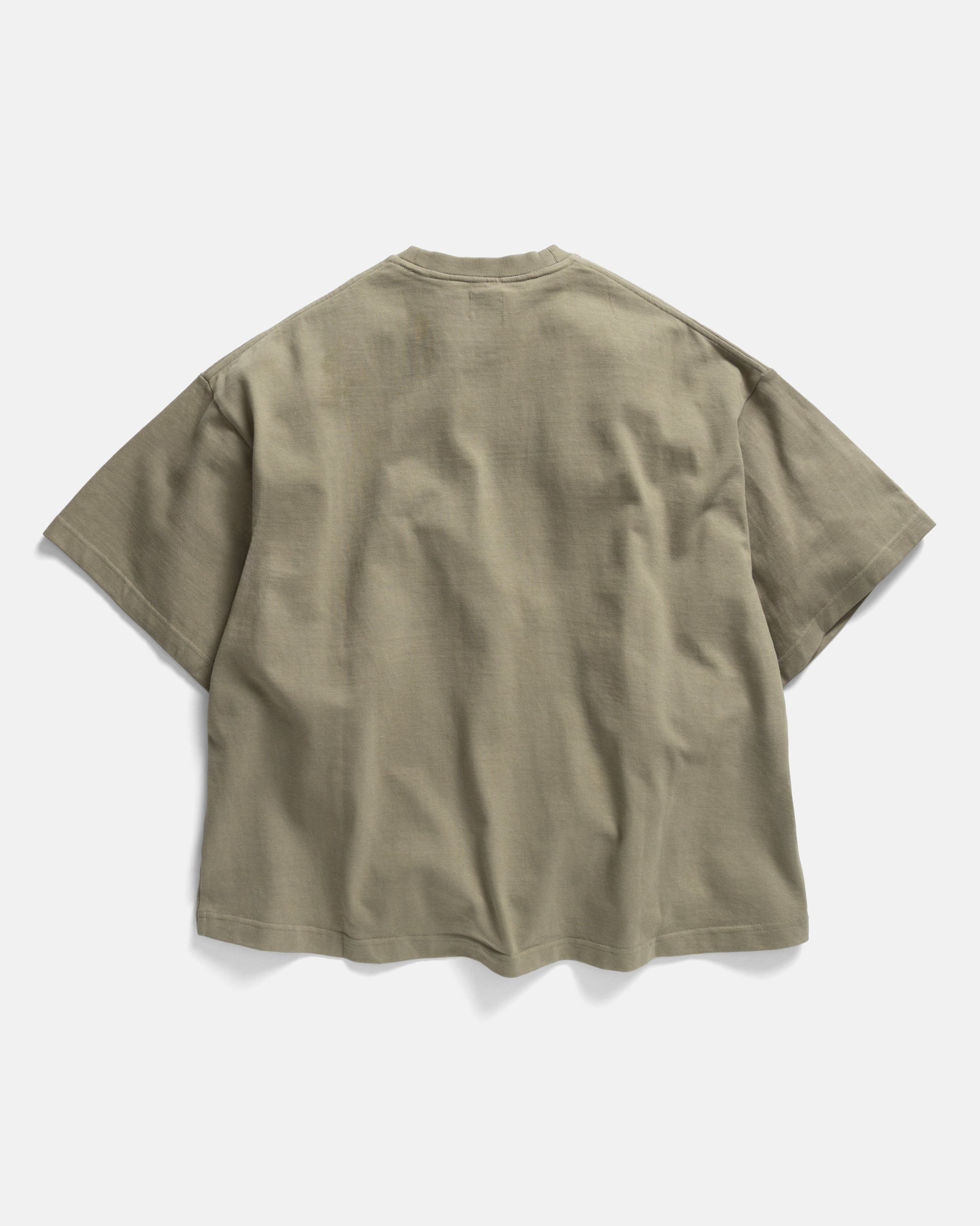 GRAHAME BIG TEE - AGED SAGE HEAVYWEIGHT COTTON JERSEY