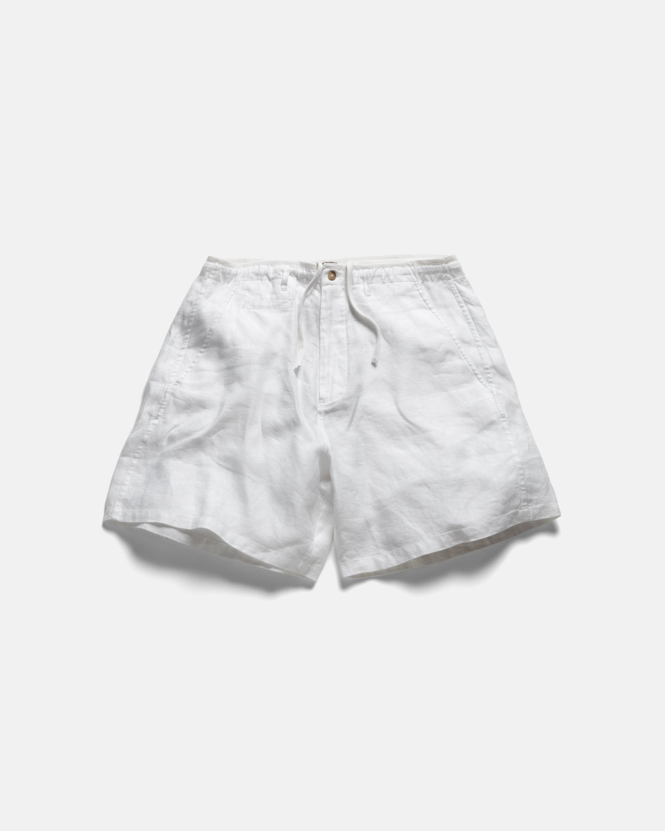 SHELTER CAMP SHORTS - WHITE LINEN TWILL – 18 East