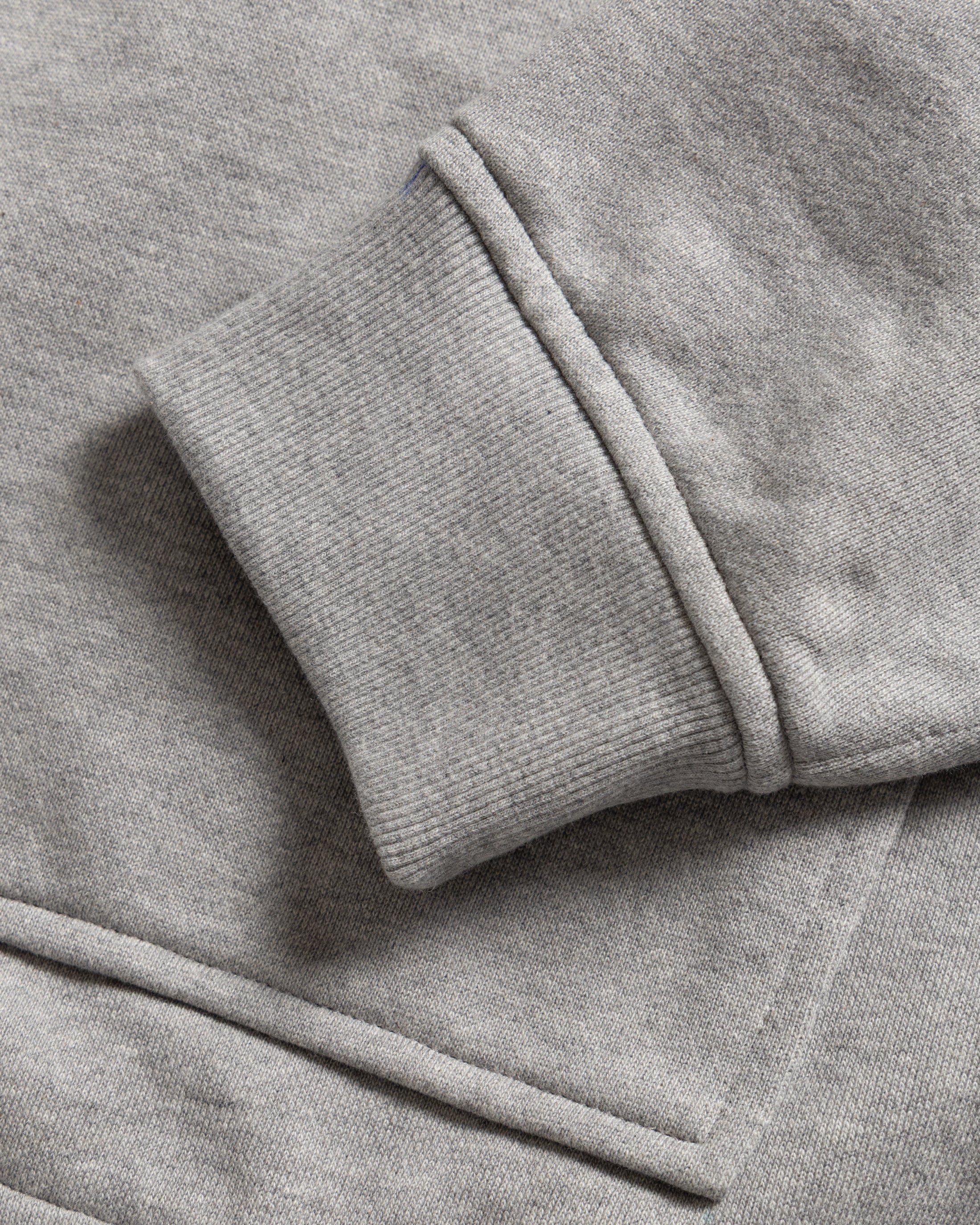 NOVIS HOODED SWEATSHIRT - PRACTICE HEATHER 19oz. ALL COTTON LOOPBACK TERRY FLEECE