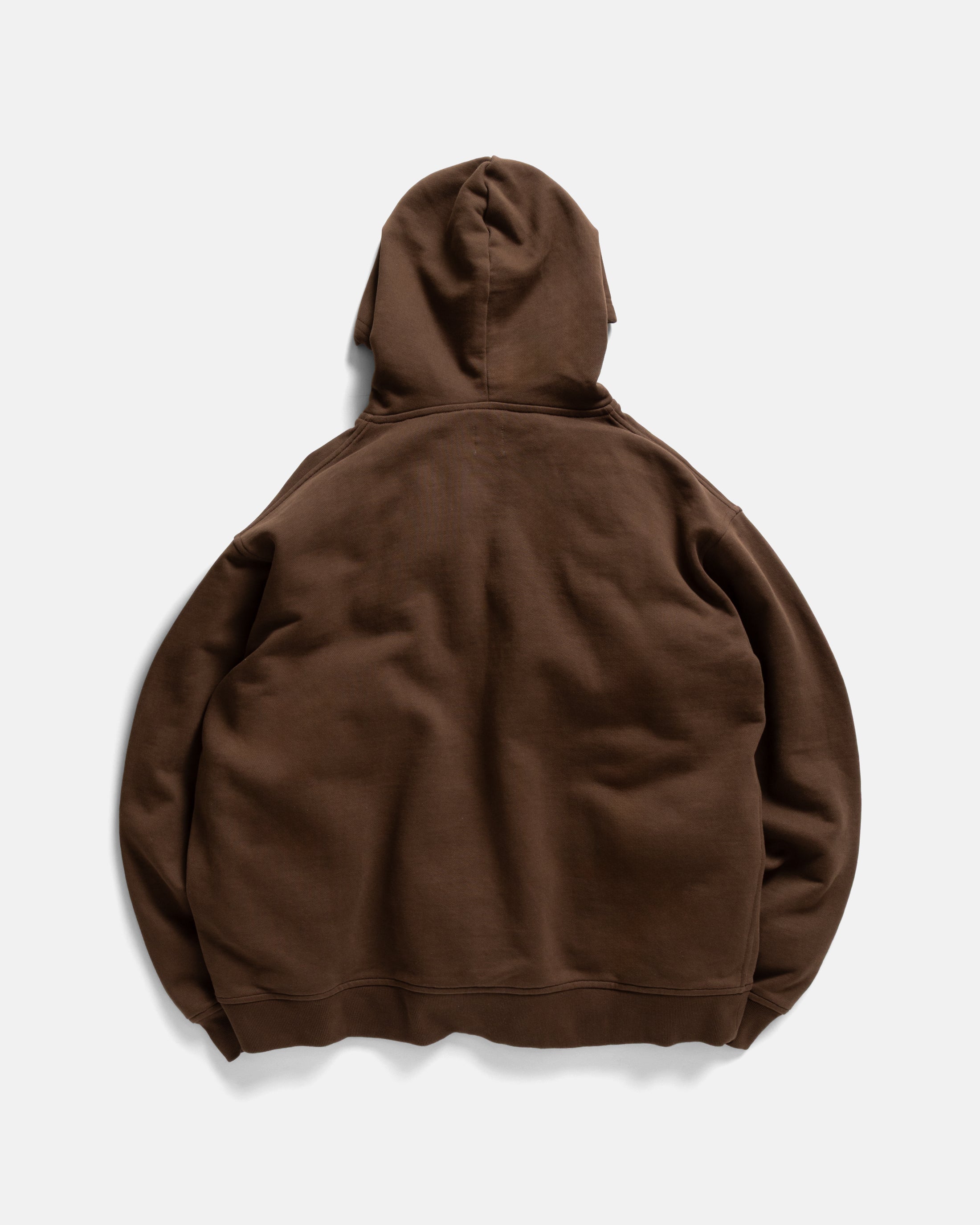 NOVIS HOODED SWEATSHIRT - FONDENTE BROWN 19oz. ALL COTTON LOOPBACK TERRY FLEECE