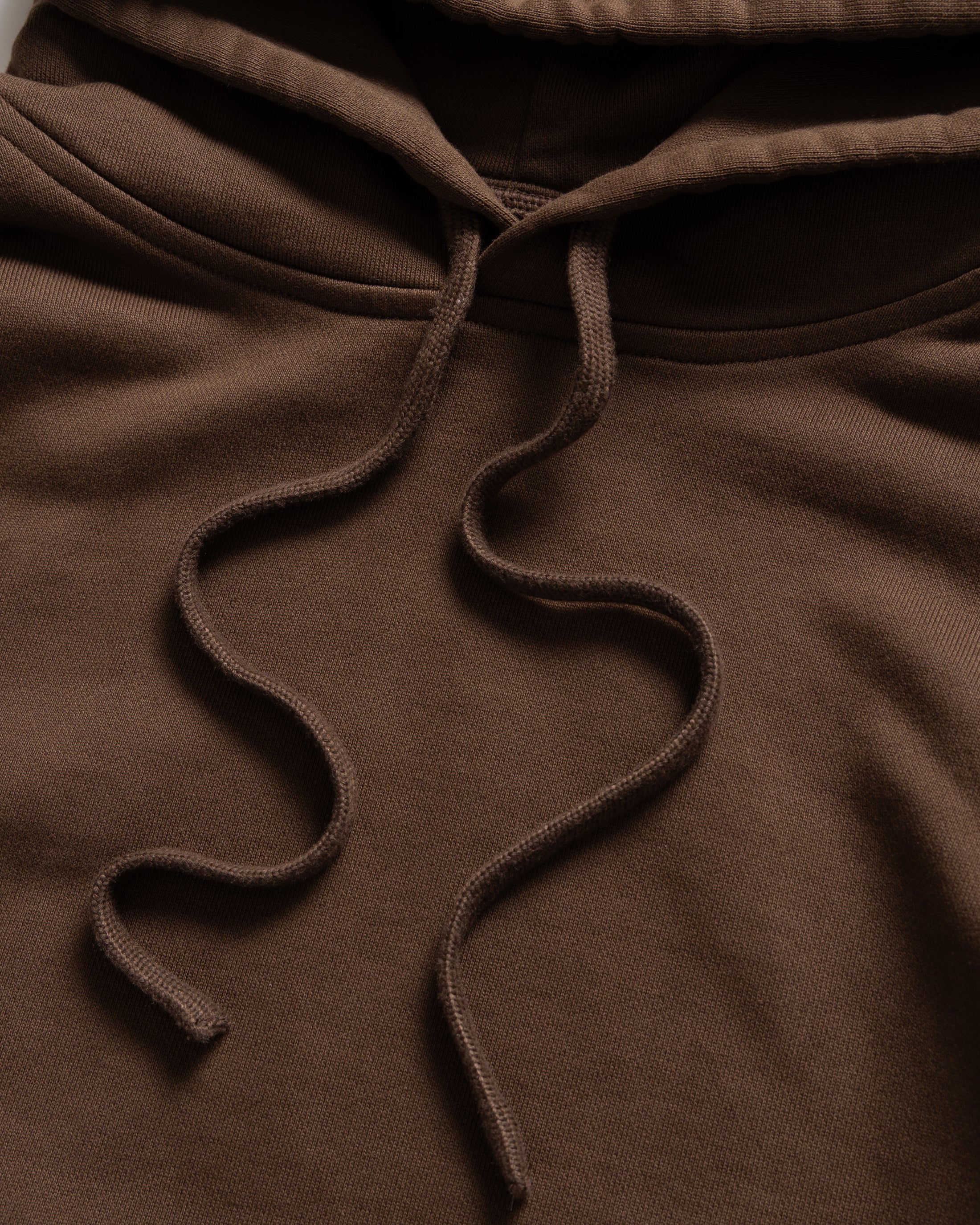 NOVIS HOODED SWEATSHIRT - FONDENTE BROWN 19oz. ALL COTTON LOOPBACK TERRY FLEECE