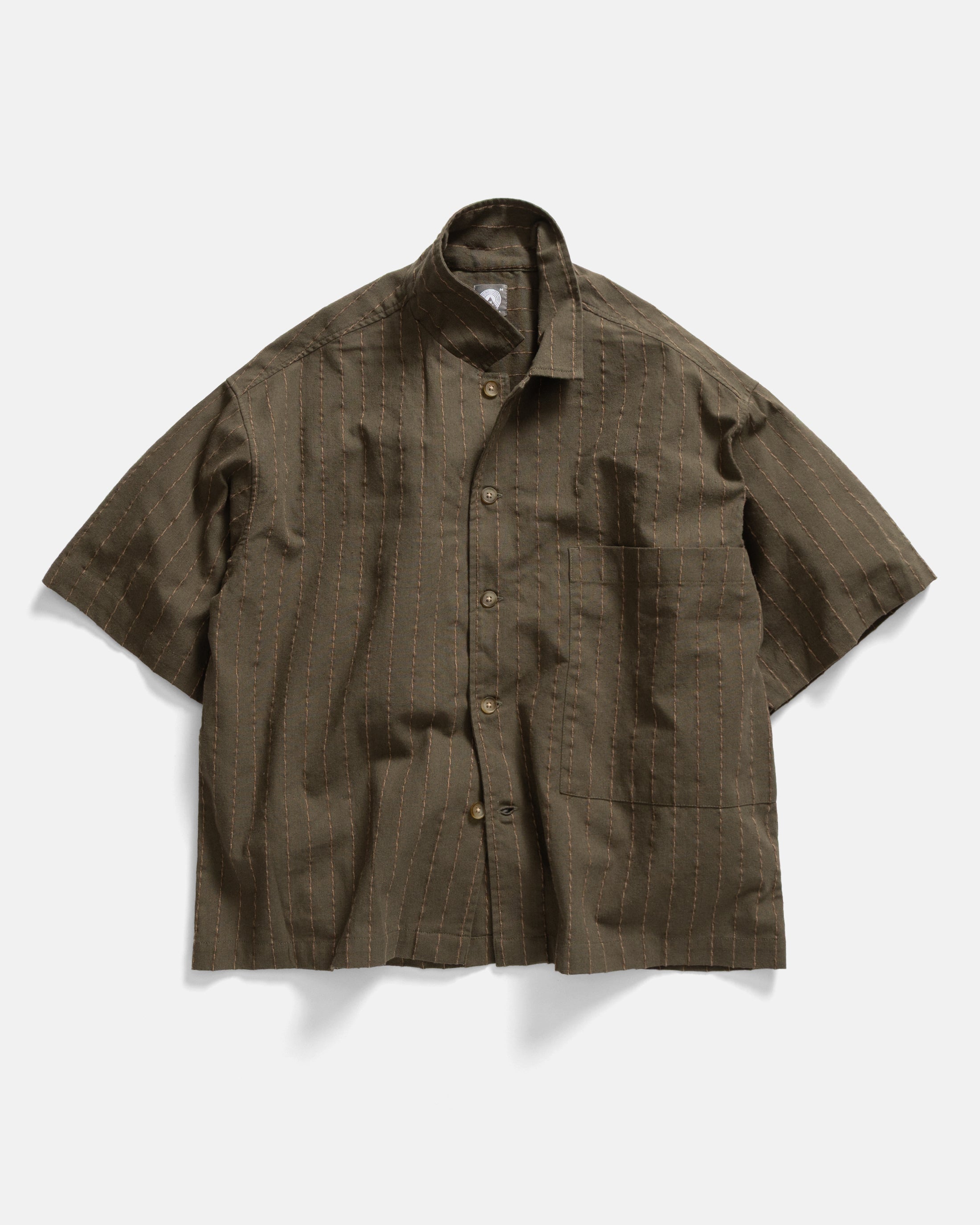 S/S SINGLE POCKET SAM SHIRT - ARMY / SAND / CHOCOLATE TWISTED