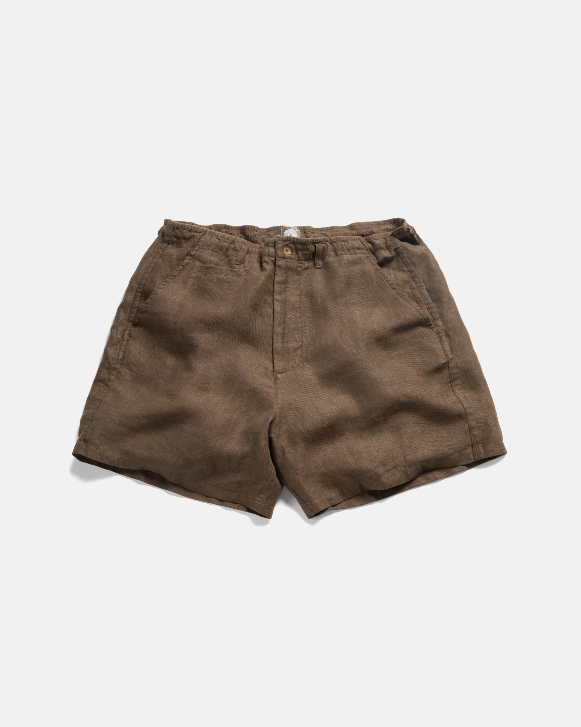 ボトムス house on the hill short pants 90 18M-30M SHELTER CAMP SHORTS - COYOTE LINEN TWILL – 18 East