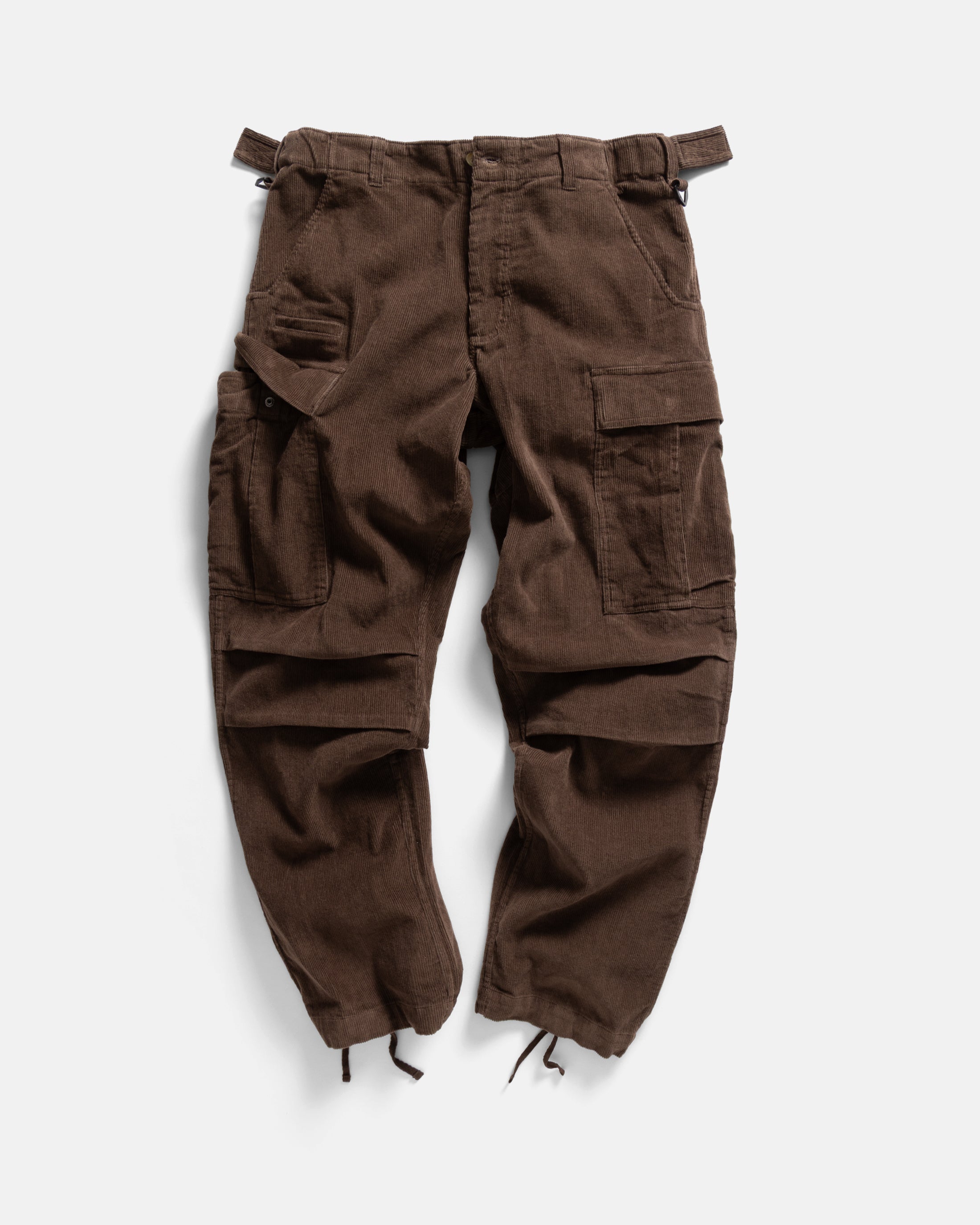 TAC UTILITY CARGO PANT - FONDENTE BROWN COTTON CORDUROY – 18 East
