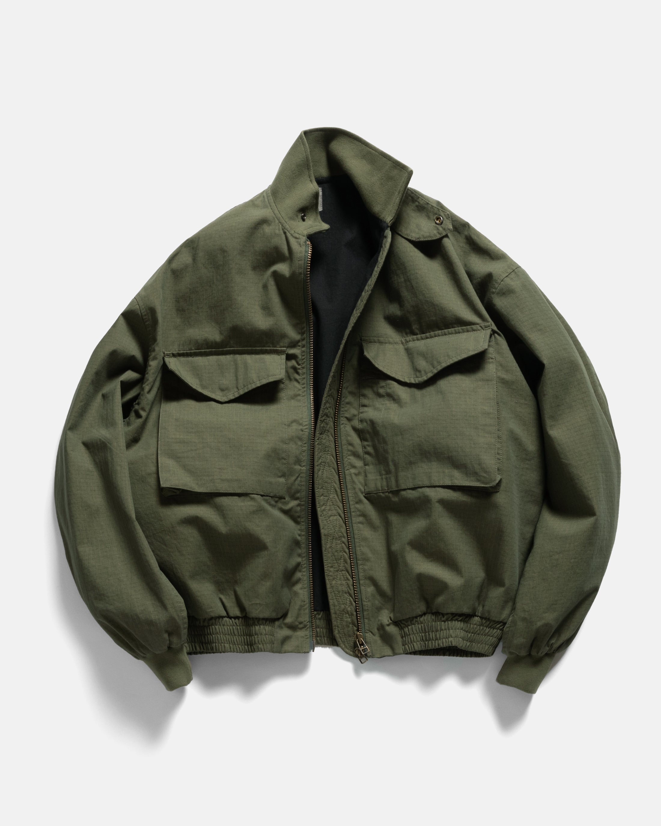 WEP FLIGHT JACKET - SAGE OLIVE / KHAKI DOUBLE-DYE COTTON/NYLON
