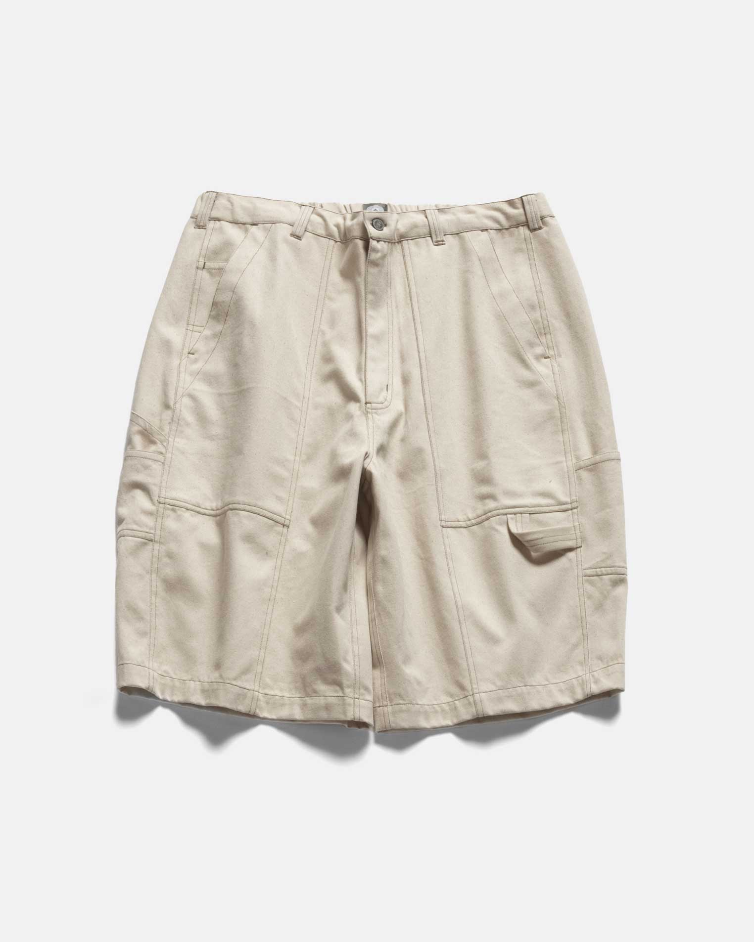 LOTUS CARPENTER SHORTS - 14 oz. UNDYED INDIAN DENIM – 18 East