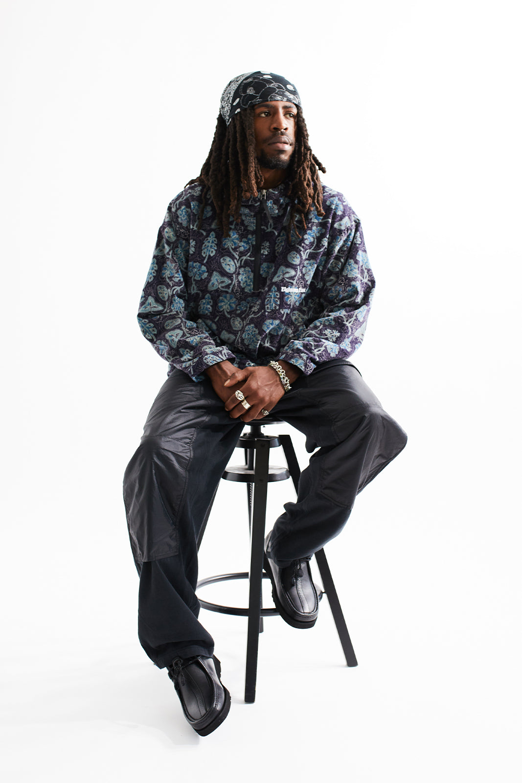 COUNTY DOUBLE KNEE PAINTER PANTS - ANTHRACITE HANDLOOM SATEEN / NYLON RIPSTOP