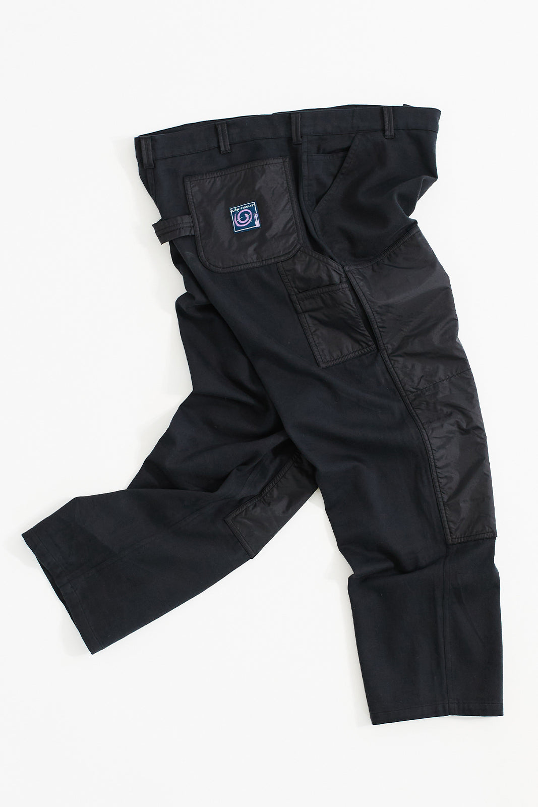 COUNTY DOUBLE KNEE PAINTER PANTS - ANTHRACITE HANDLOOM SATEEN / NYLON RIPSTOP