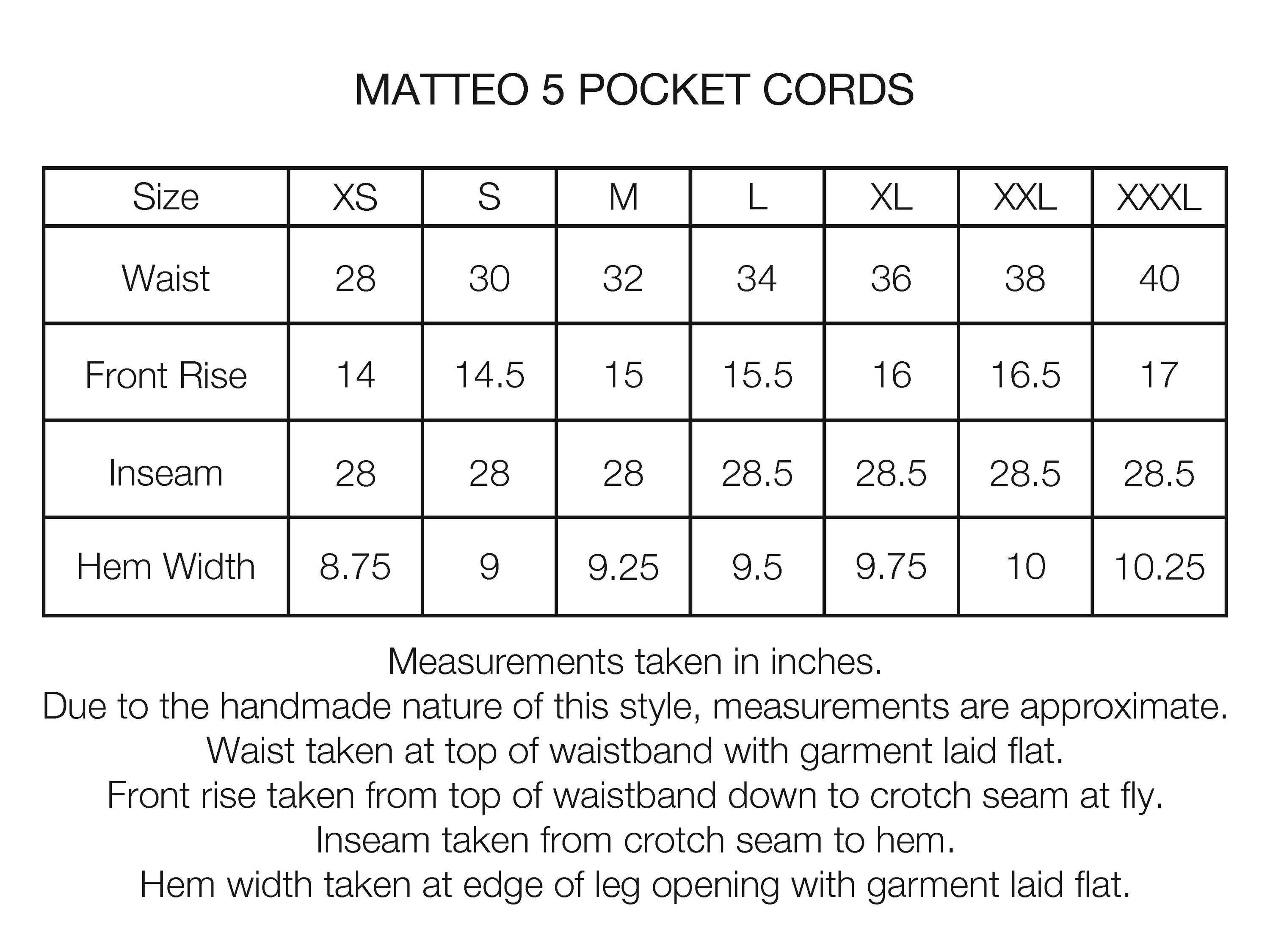 MATTEO FIVE POCKET CORDS - EARTHEN BROWN COTTON CORDUROY