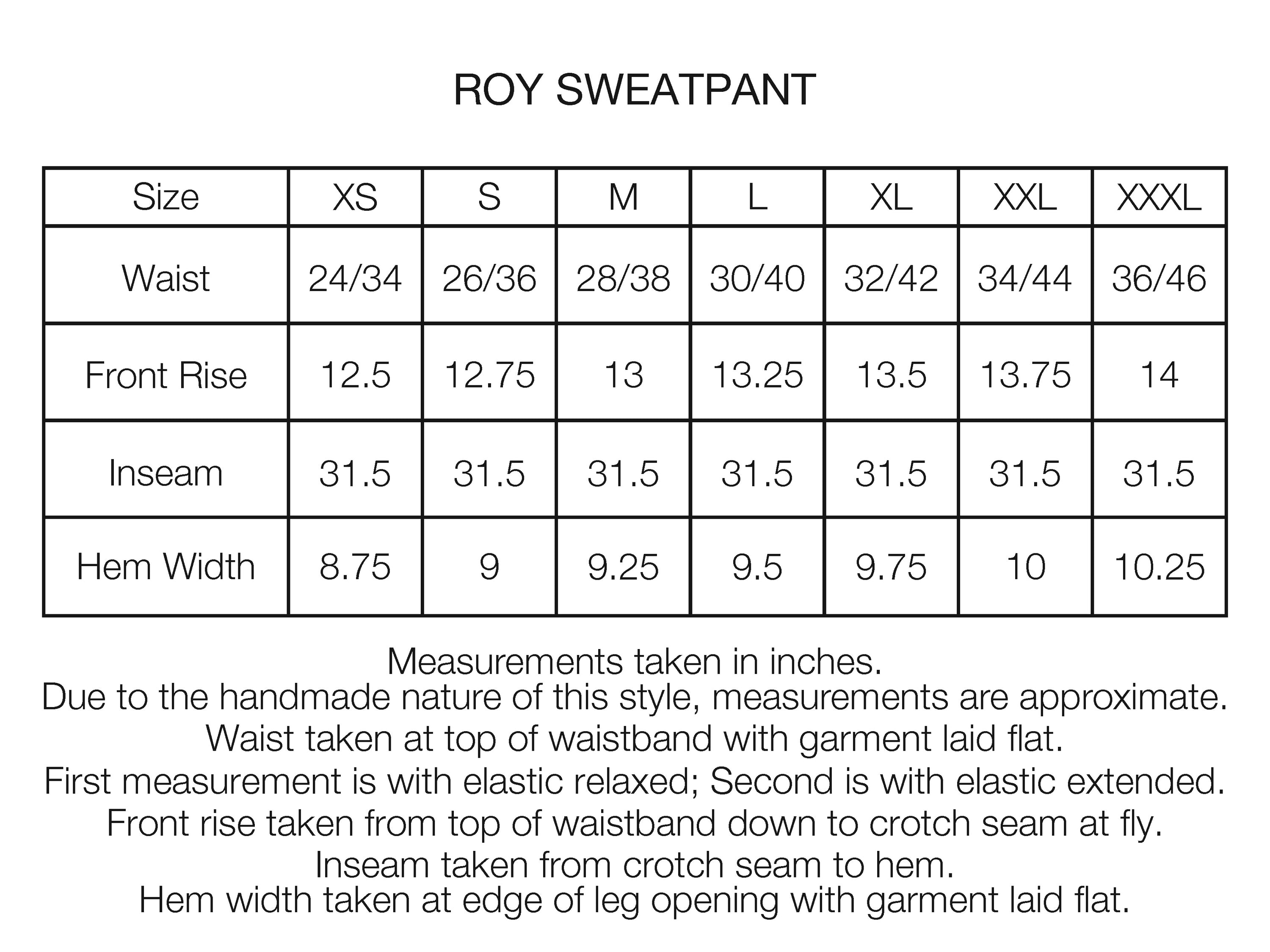 ROY BAKER SWEATPANT - GYM HEATHER ALL COTTON LOOPBACK TERRY FLEECE