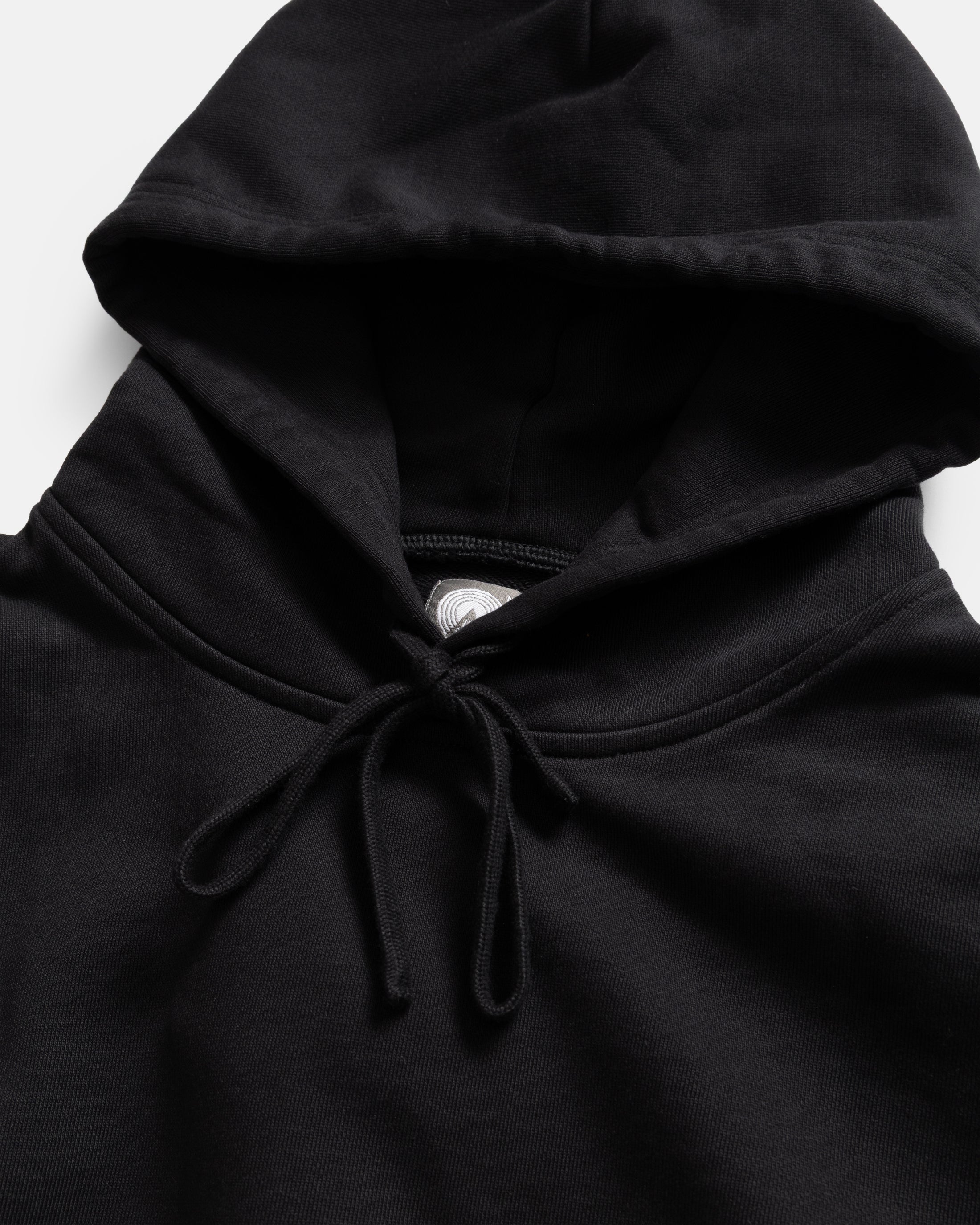 NOVIS HOODED SWEATSHIRT - BLACK 19oz. ALL COTTON LOOPBACK TERRY FLEECE
