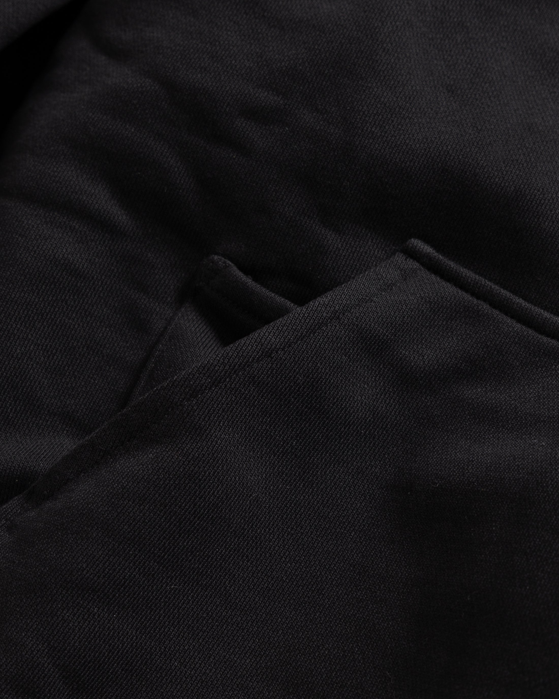 NOVIS HOODED SWEATSHIRT - BLACK 19oz. ALL COTTON LOOPBACK TERRY FLEECE