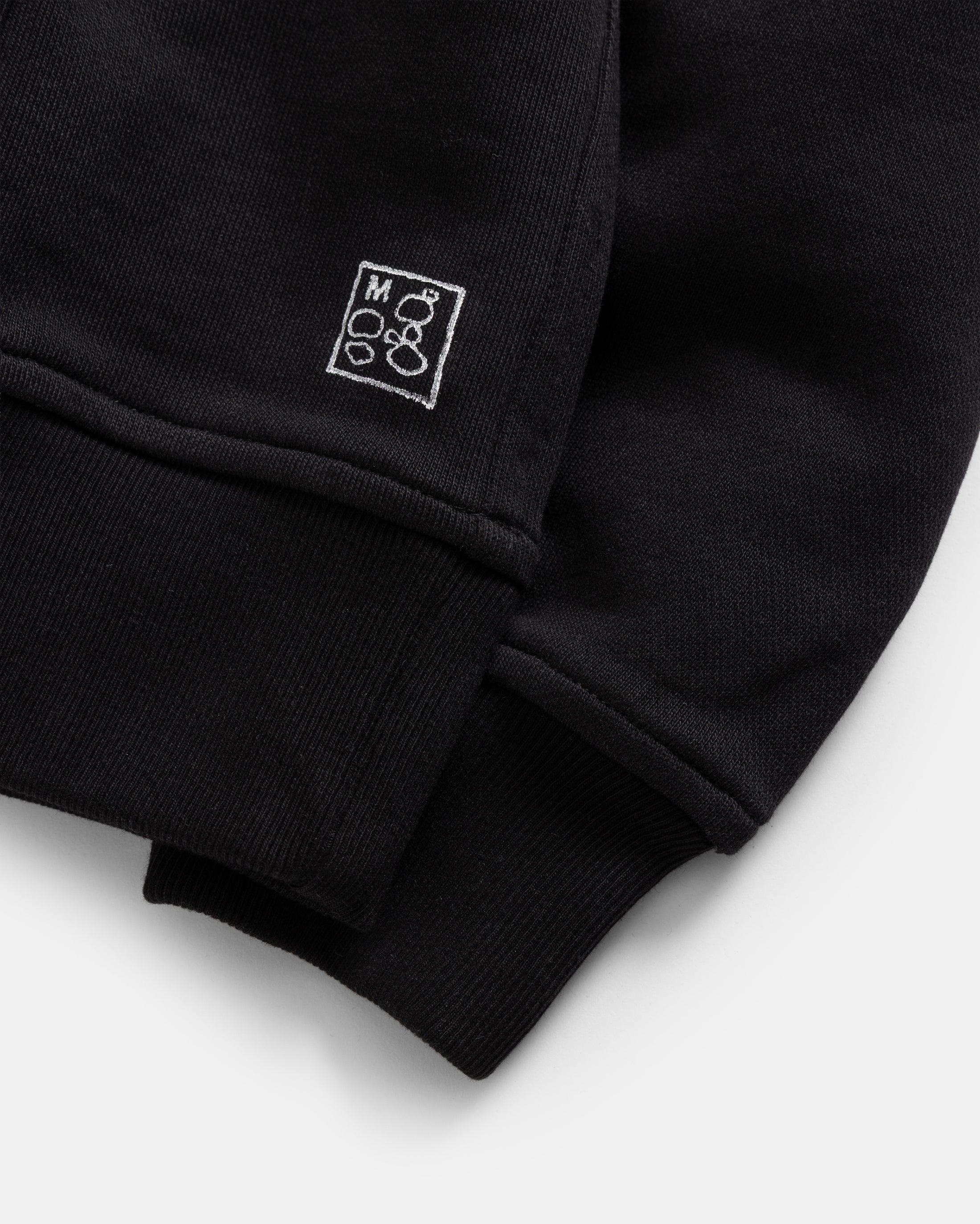 NOVIS HOODED SWEATSHIRT - BLACK 19oz. ALL COTTON LOOPBACK TERRY FLEECE