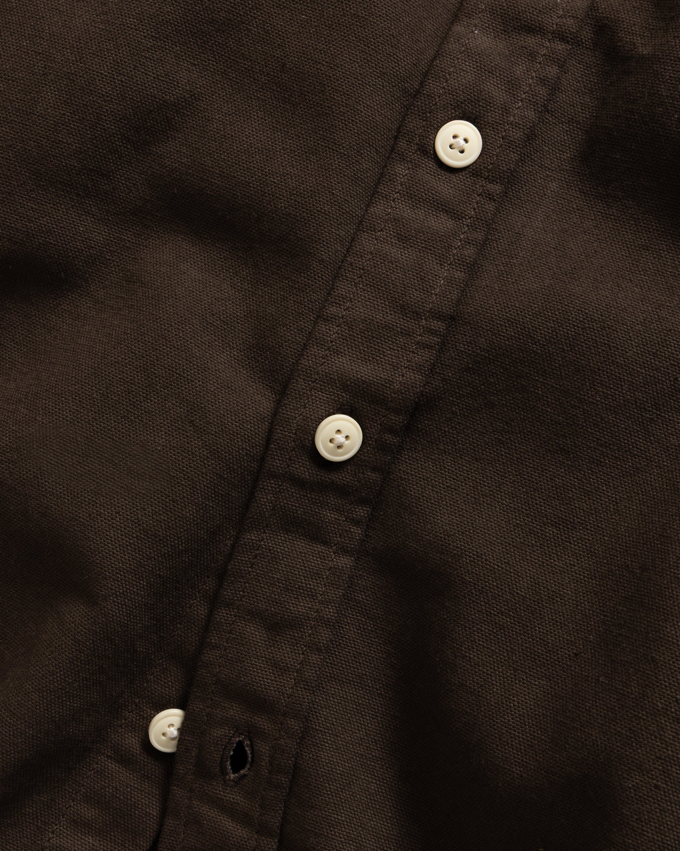 JESPER VINTAGE BUTTON DOWN SHIRT - FONDENTE CHOCOLATE OXFORD CLOTH