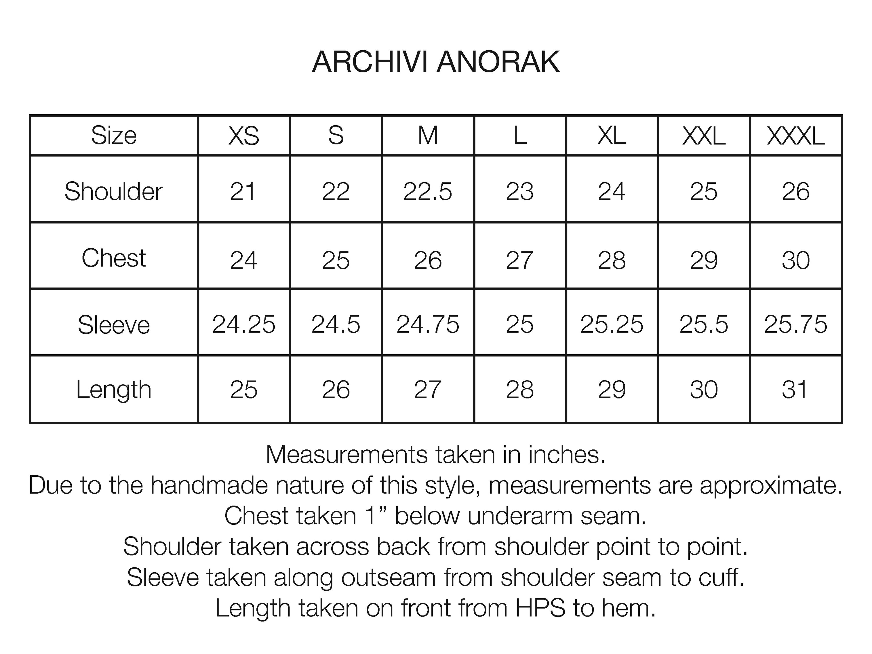 ARCHIVI PULLOVER ANORAK - ALMOND COTTON / NYLON RIPSTOP