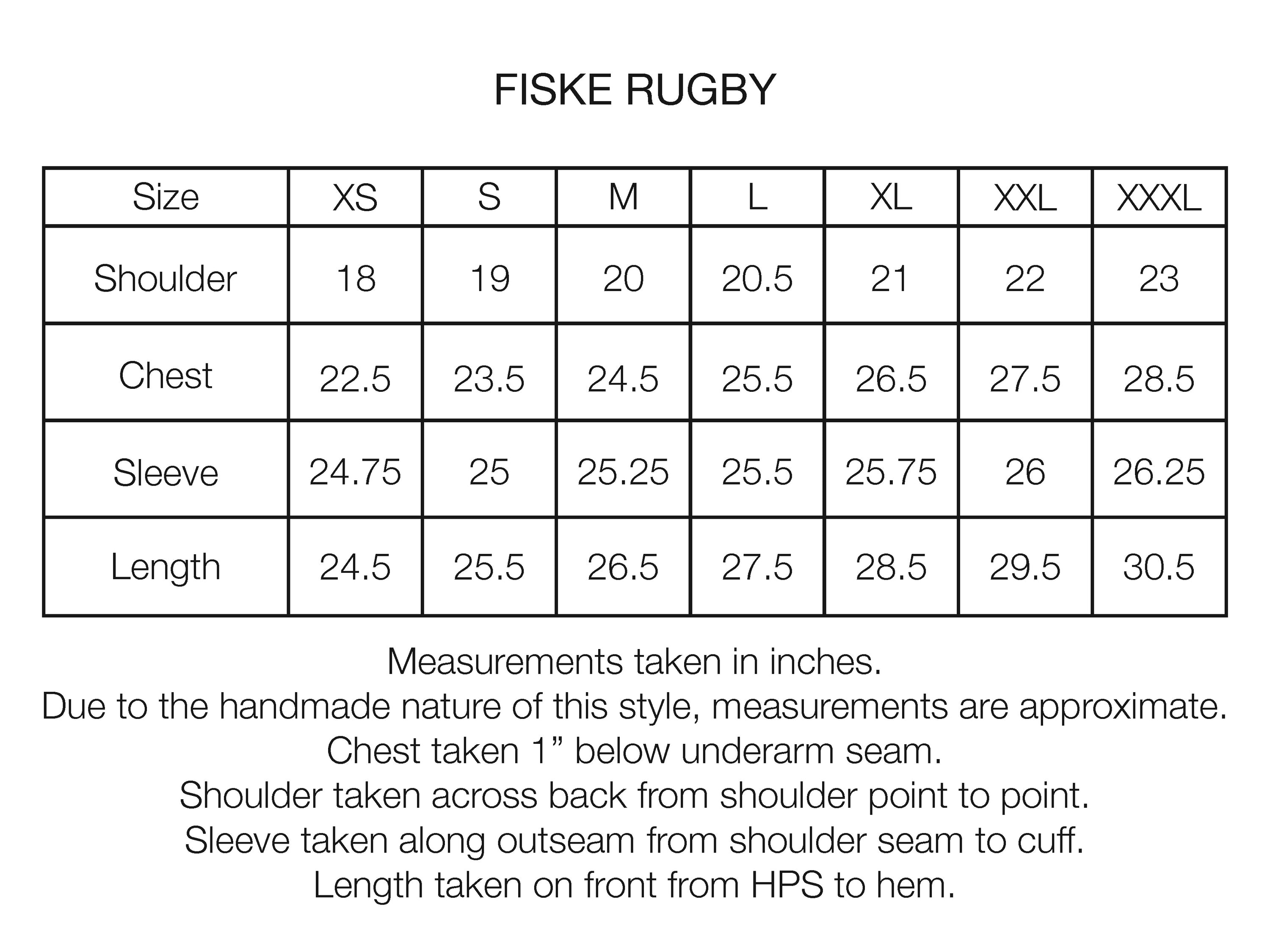 FISKE L/S RUGBY - BLUE GRAPHITE / SALT TIE DYED HEAVYWEIGHT COTTON JERSEY